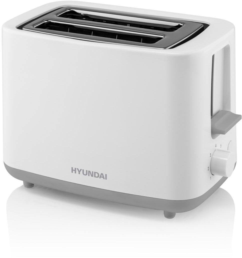 Hyundai Toaster "TO261", 2 Schlitze, für 2 Scheiben, 700 W, 7 Leistungsstufen, STOP Taste, Krümelschublade