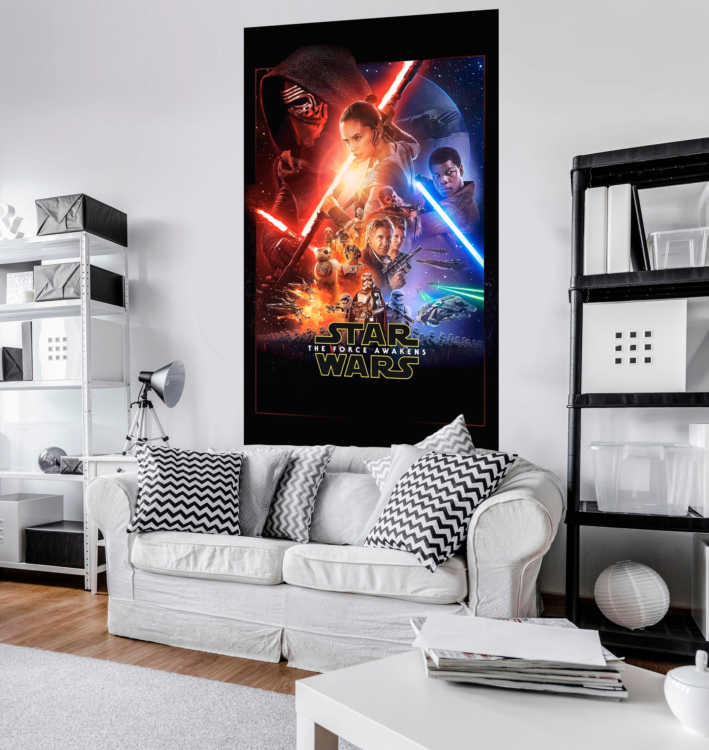 Komar Vliestapete »Star Wars EP7 Official Movie Poster«, 120x200 cm (Breite  x Höhe), Vliestapete, 100 cm Bahnbreite online bestellen | BAUR