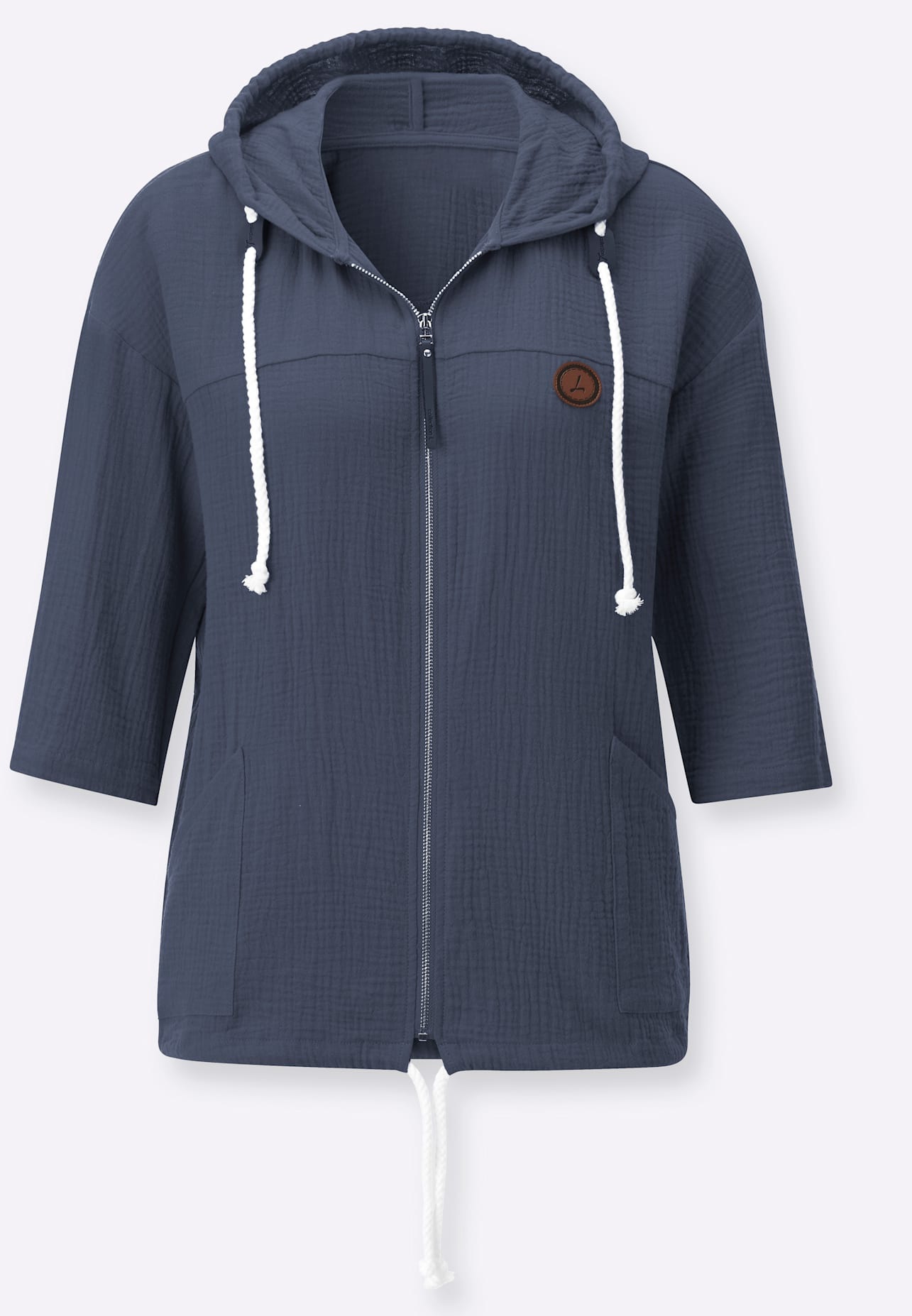 CASUAL LOOKS Women's Blouse Jacket Smoky Blue 46 2