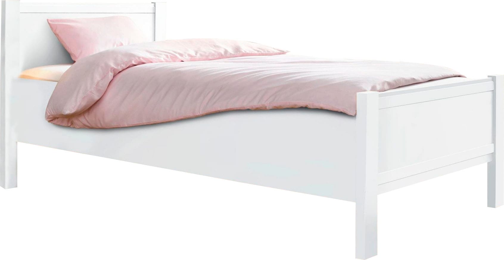 priess Bett "Husum Schlafzimmer Jugendzimmer Rahmenbett" Komforthöhe, hochwertige Premium Qualität, für Motorrahmen geeignet