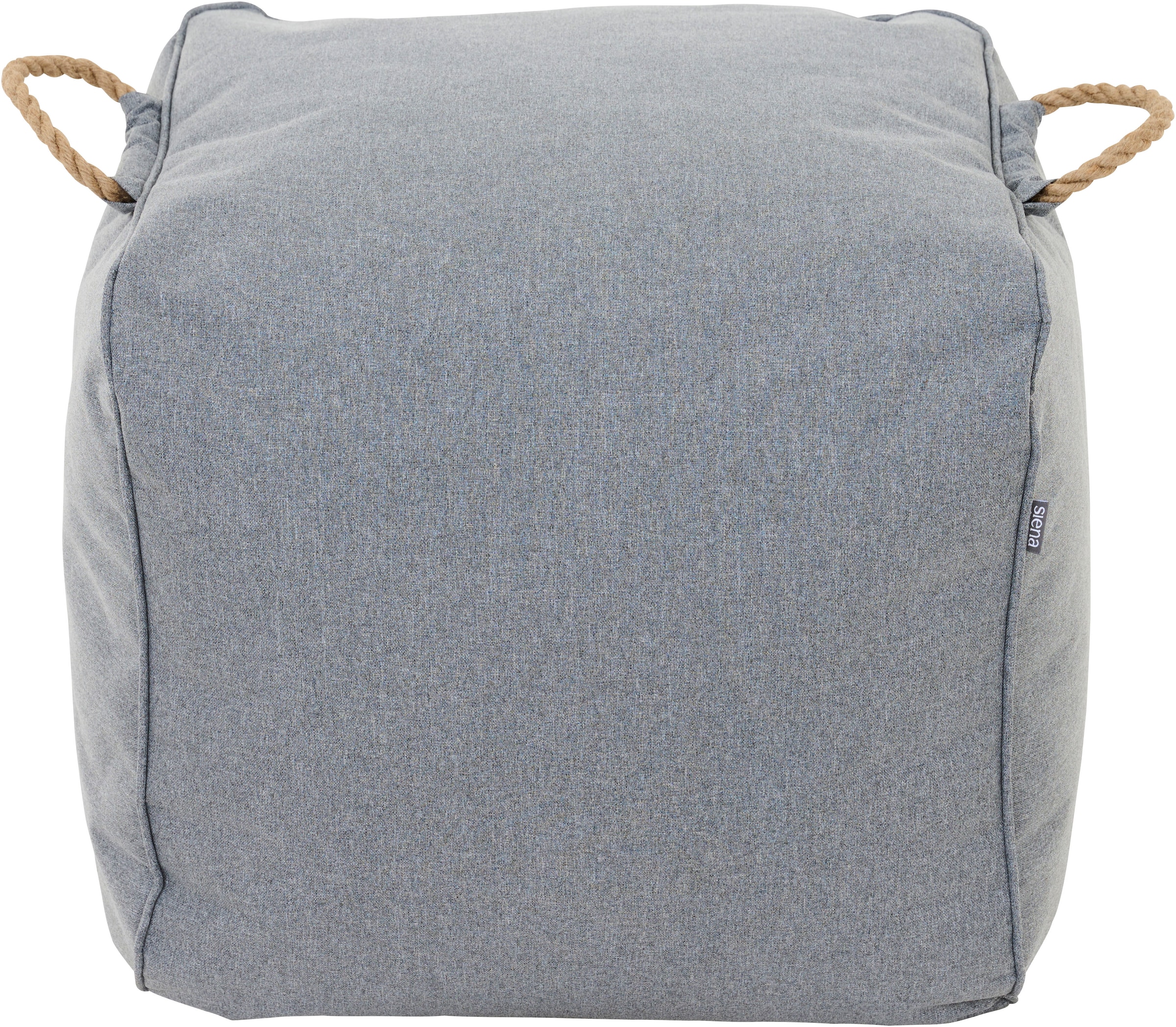 Siena Garden Sitzhocker »Integral Hocker 46 x 48 x 46 cm, Farbe stone grey« Meliert, Bezug aus 100% Polyester, PE-beschichtet