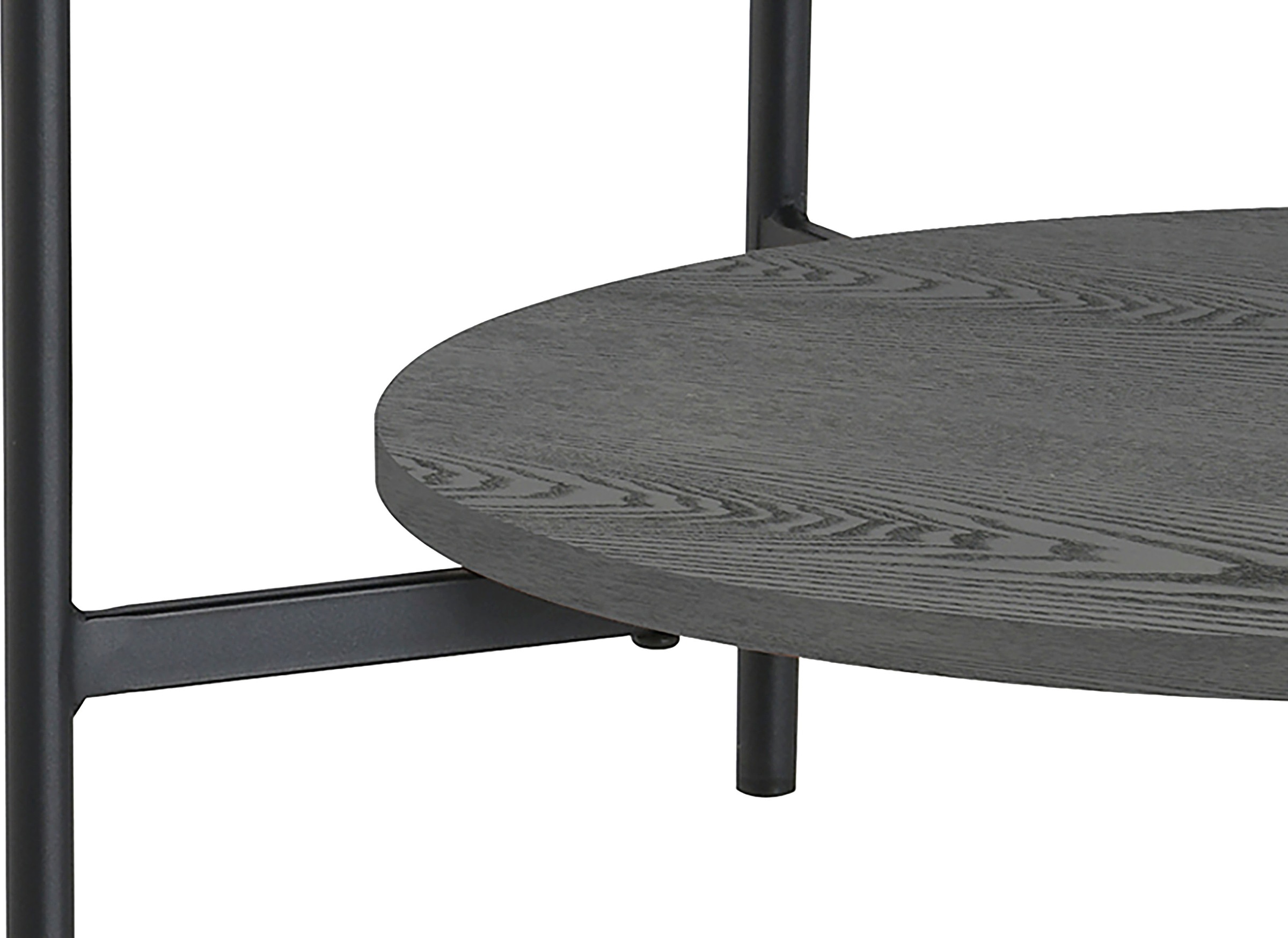 byLIVING Couchtisch »Ohio«, mit Rauchglas, Ablage aus Echtholzfurnier, rund, D 73,5 / H 42,5 cm