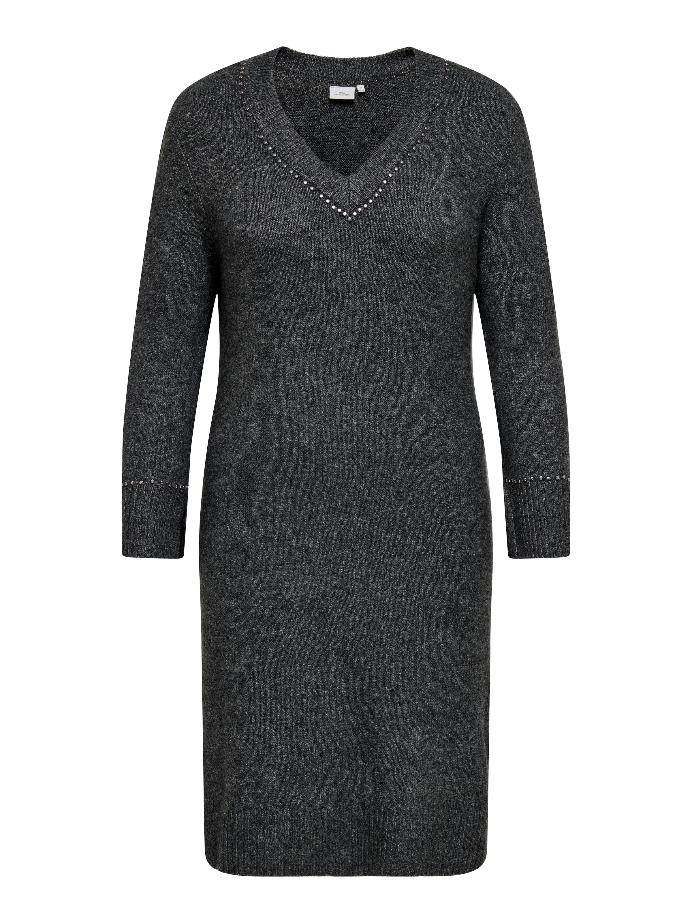 ONLY CARMAKOMA Strickkleid »CARELSIE LS STUDS DRESS KNT«