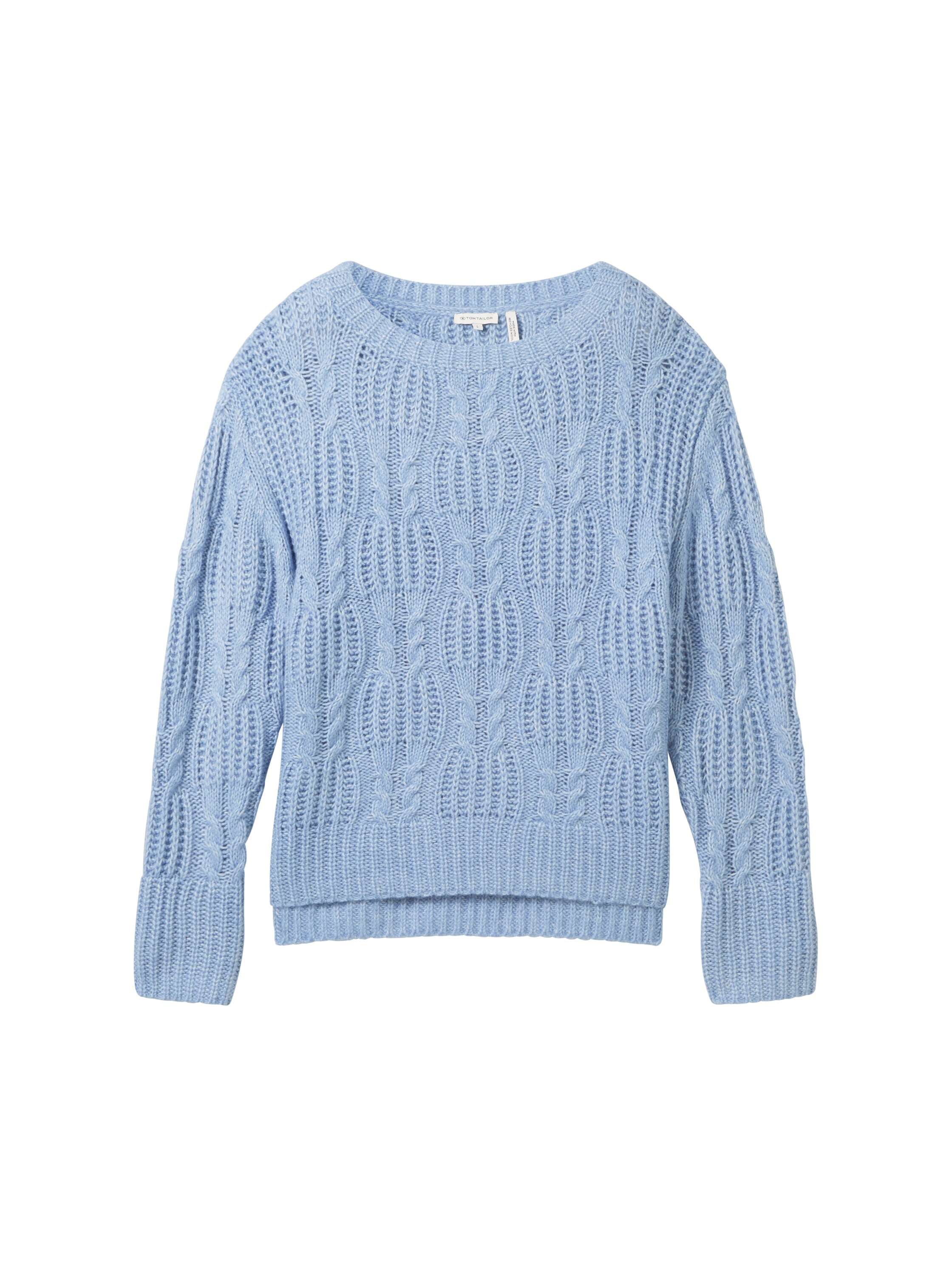 TOM TAILOR Strickpullover, mit Zopfmuster