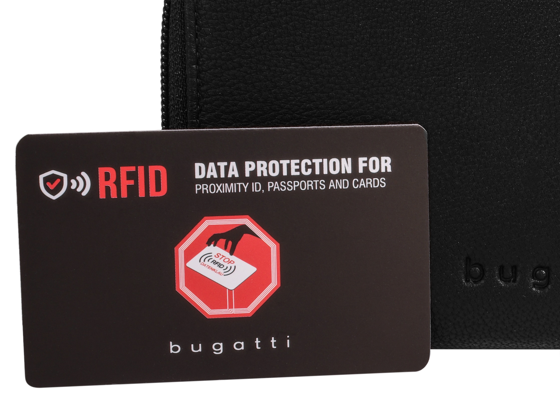 bugatti Geldbörse »BLACK MAGIC« echt Leder