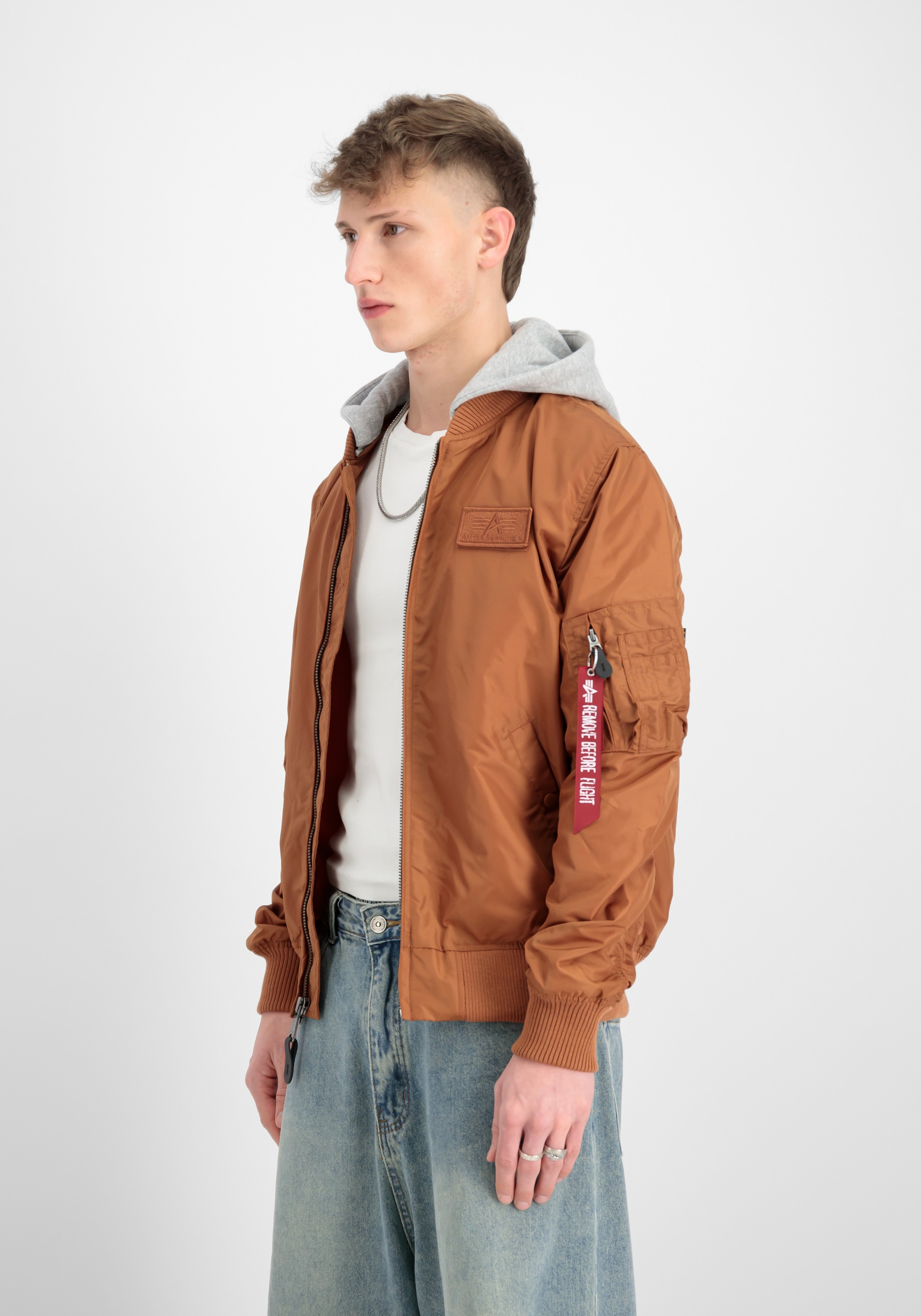 Alpha Industries Bomberjacke "MA-1 TT Hood Light" günstig online kaufen