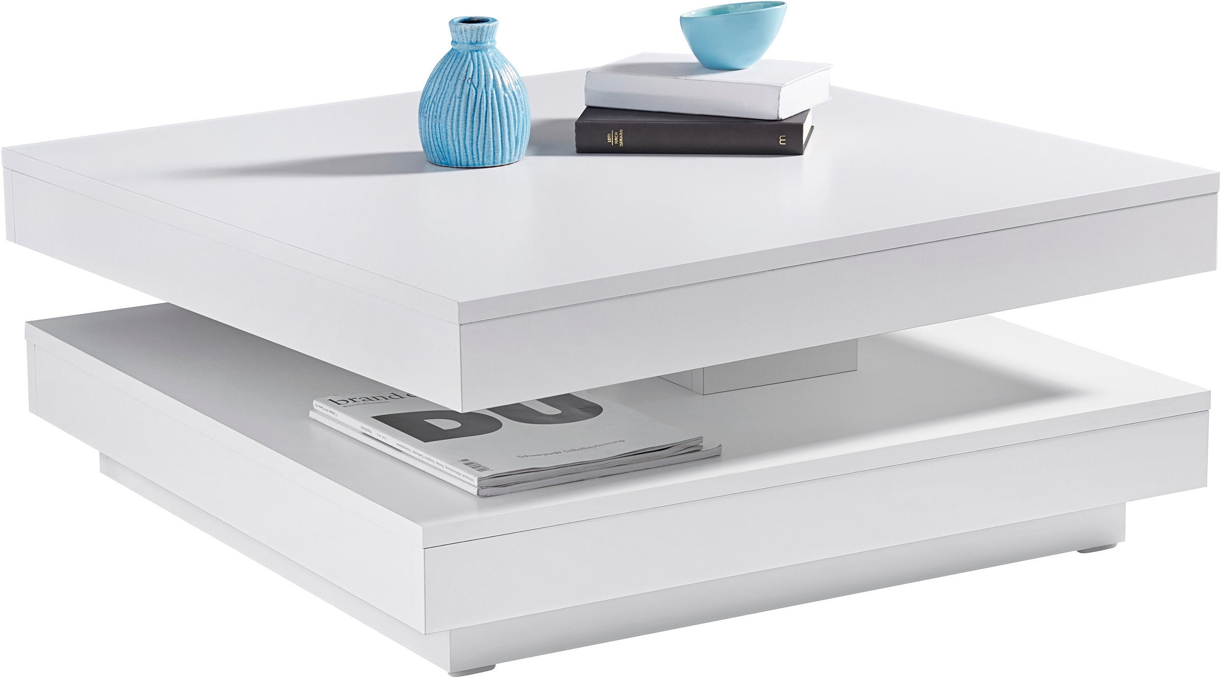 Otto Home Ben Coffee Table White 78x34x78cm 2