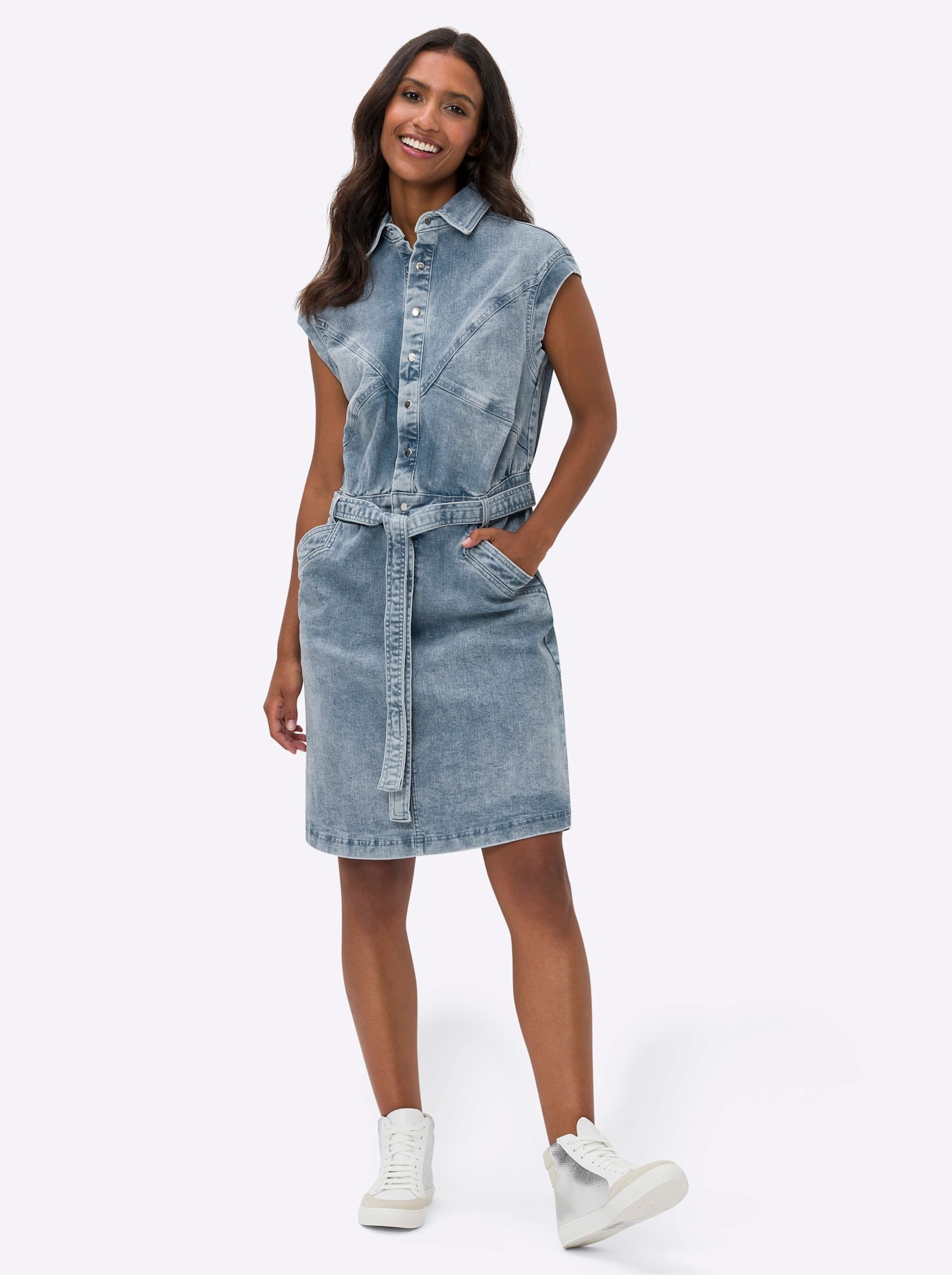 heine Jeanskleid "Jeans-Kleid" Eingrifftaschen günstig online kaufen
