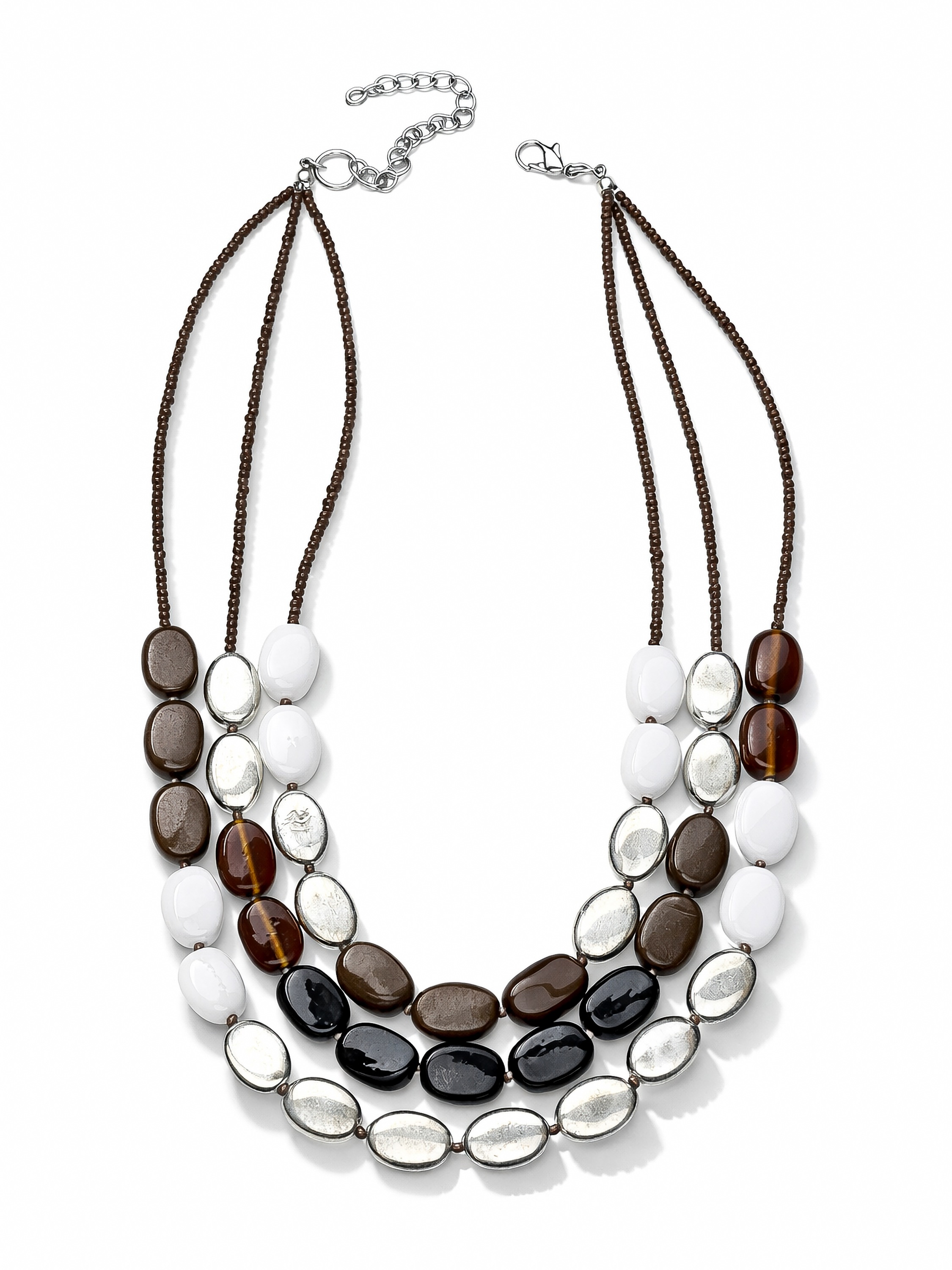 COLLEZIONE ALESSANDRO Lange Kette "Hilda" mit ovalen Glasperlen günstig online kaufen