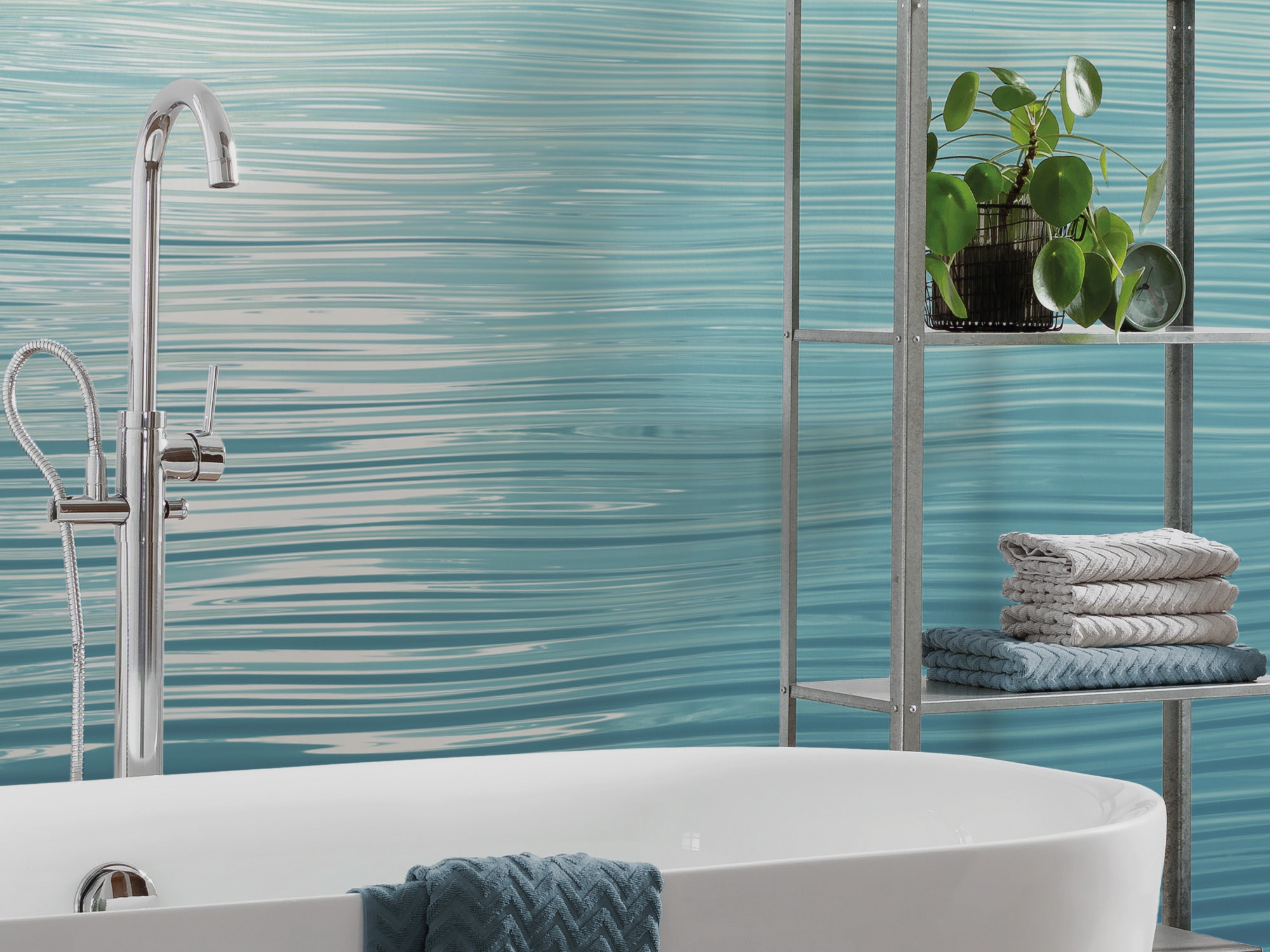 Komar Fototapete »Vlies Fototapete - La Mer Bleue - Größe 400 x 250 cm« Motiv | bedruckt glatt