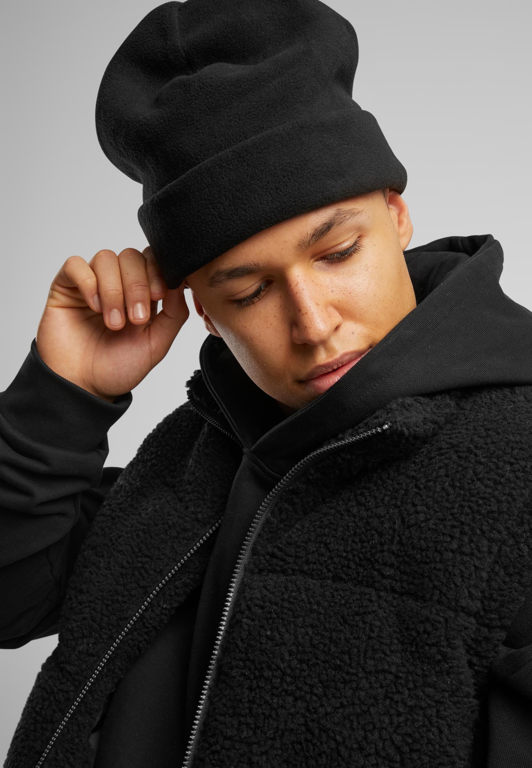 URBAN CLASSICS Beanie »Urban Classics Unisex Fleece Beanie 2-Pack«, (1 St.)