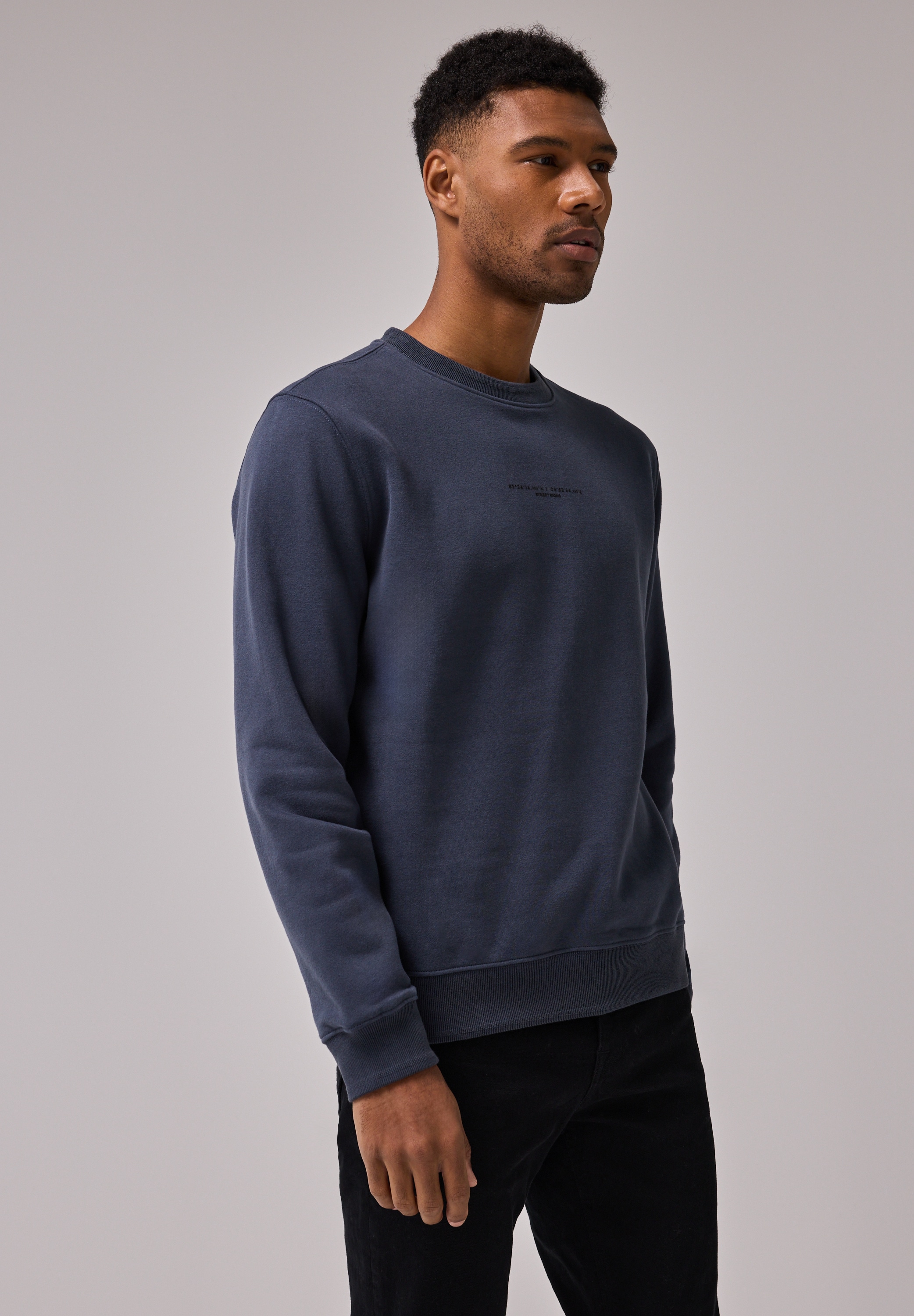 STREET ONE MEN Sweatshirt, im soften Baumwoll-Mix günstig online kaufen