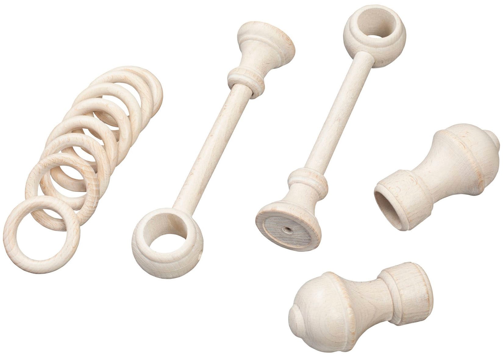 SN DECO GROUP Gardinenstange »Ares«, 1 läufig-läufig, Fixmaß