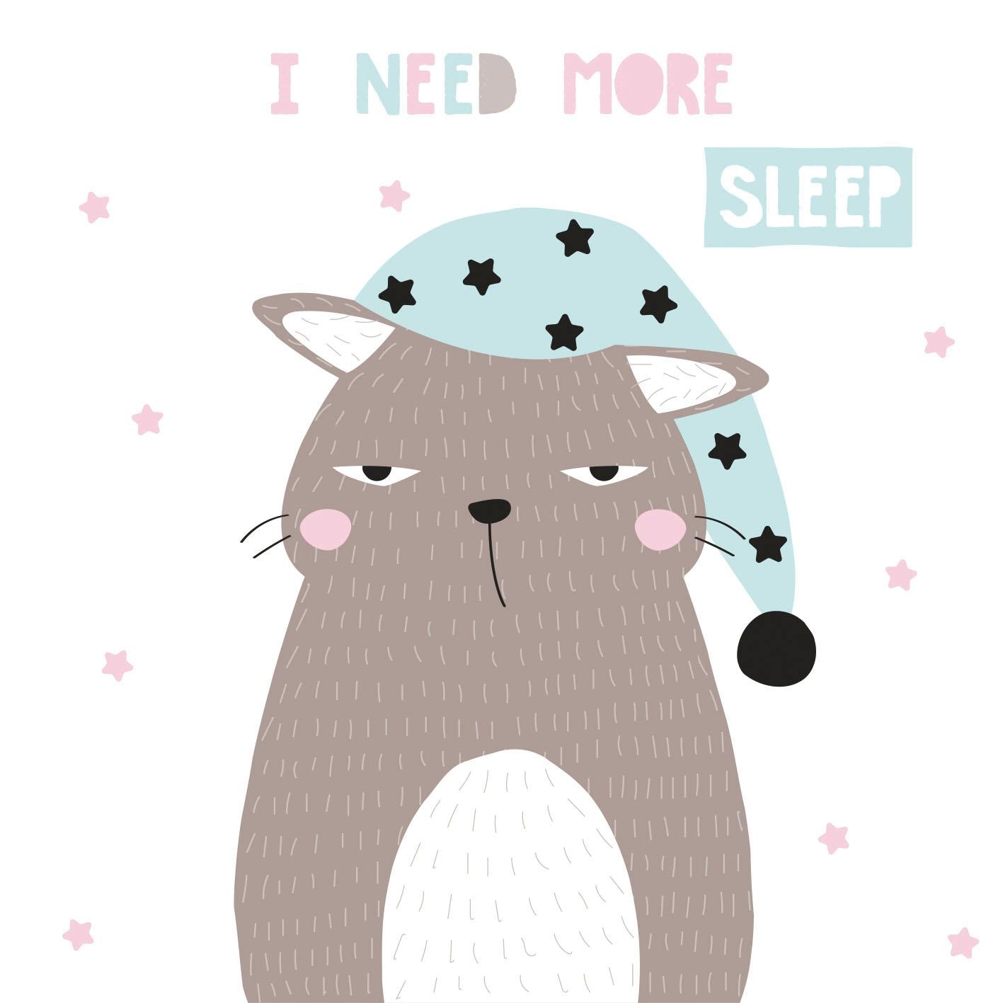 queence Dekokissen »»More sleep«« Kissenhülle ohne Füllung, 1 Stück