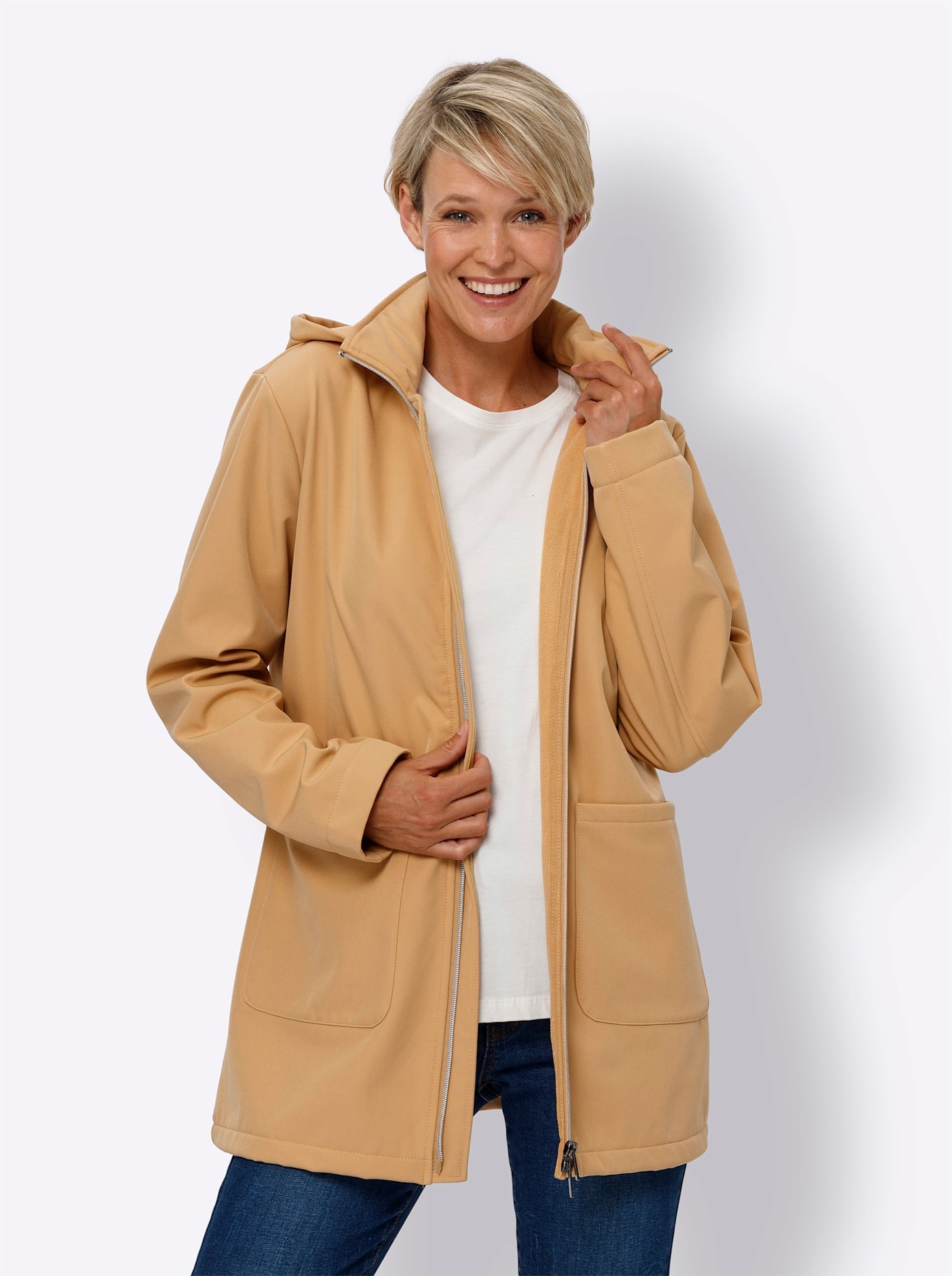 Classic Basics Softshelljacke, mit Kapuze günstig online kaufen