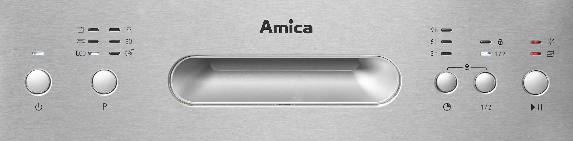 Amica Standgeschirrspüler »GSP 14844-1 E«, GSP 14844-1 E, 10 Maßgedecke, LED-Display