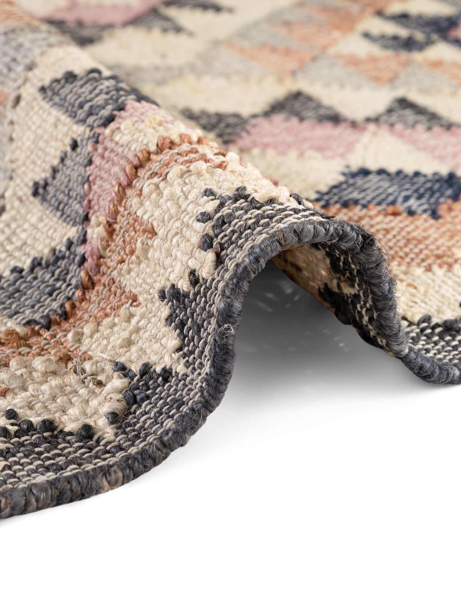 ELLE DECORATION Teppich »Kelim Parsa« rechteckig 3 mm Höhe Jute, Baumwolle, Natur, Handgewebt, Kelim, orientalisch, Boho