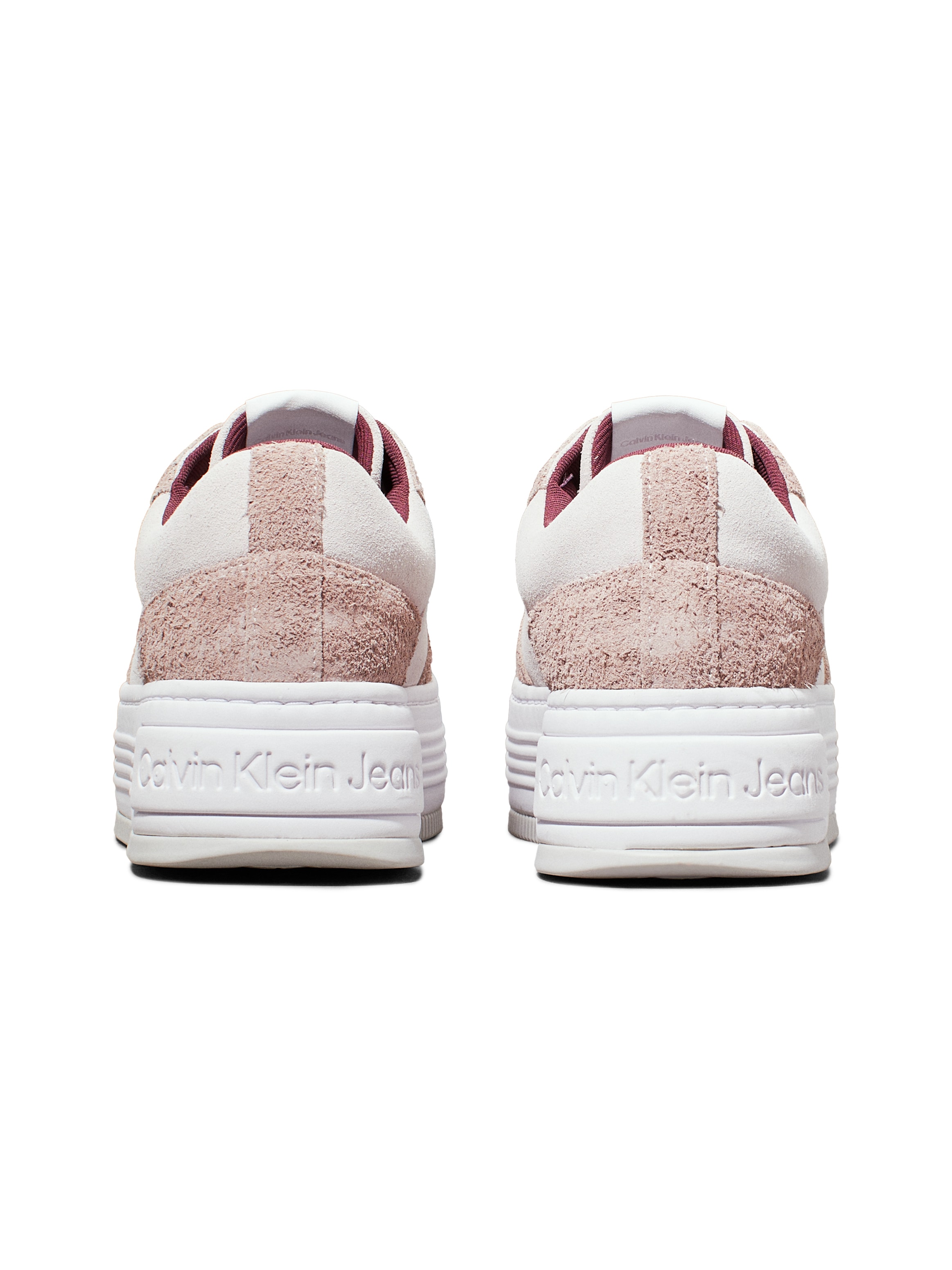 Calvin Klein Jeans Plateausneaker »BOLD PLATF LACEUP LOW MG SUEDE«, Freizeitschuh, Halbschuh, Schnürschuh mit seitlichem CK-Logo