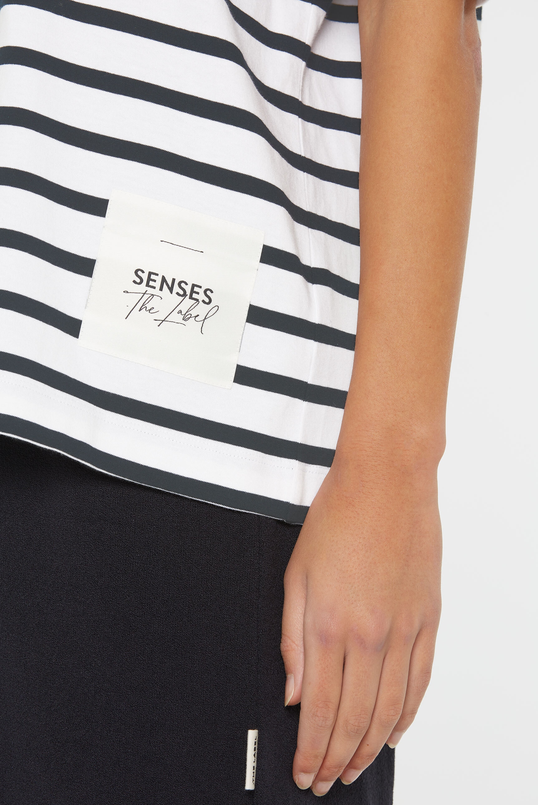 SENSES.THE LABEL Rundhalsshirt, aus Baumwolle