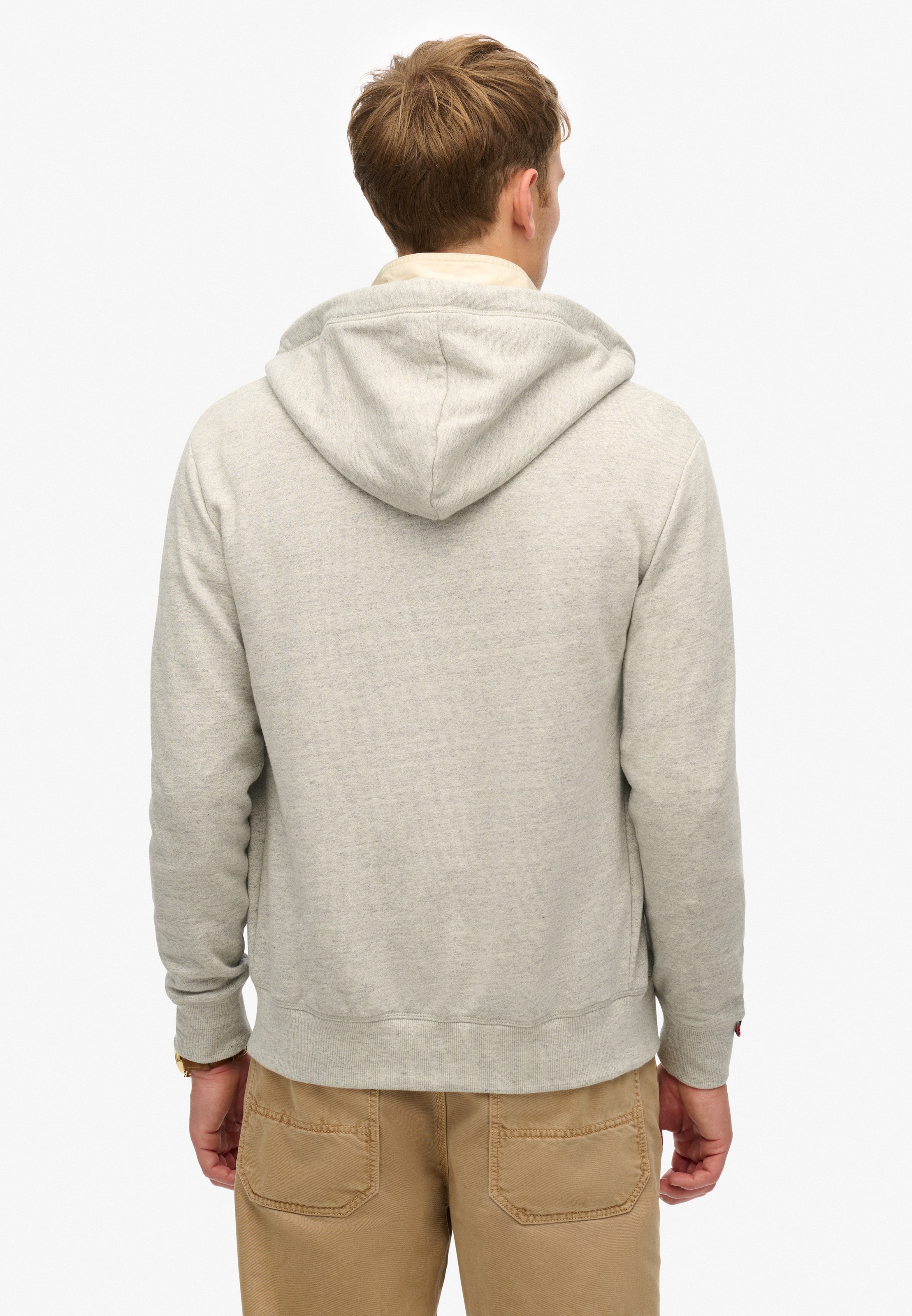 Superdry Kapuzensweatjacke "ESSENTIAL LOGO ZIP HOODIE HB" Baumwollmischung, günstig online kaufen