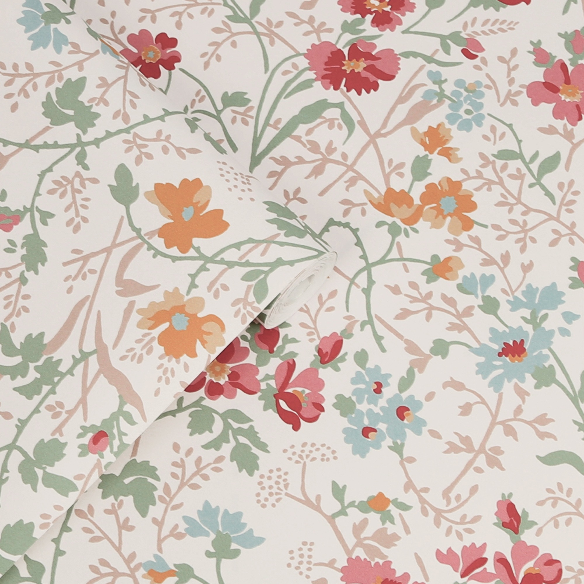 Thumbnail - LAURA ASHLEY Vliestapete "Shropshire Posy", 3D-Optik, 10mx52cm (ca. 5m2)