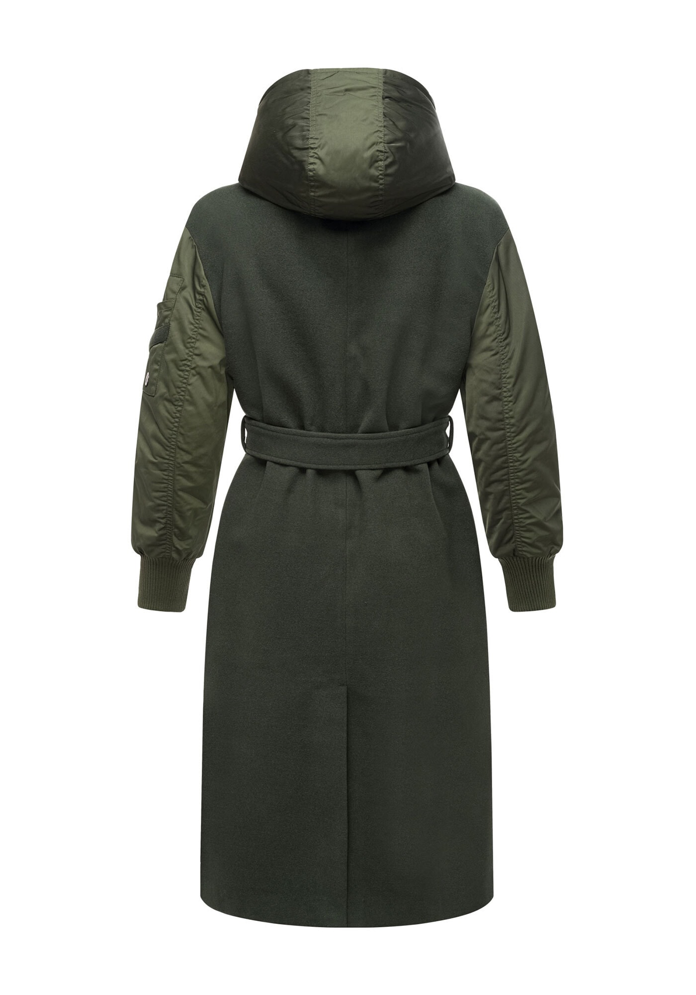 Marikoo Winterjacke »Tjadee«, Langer Wickelmantel