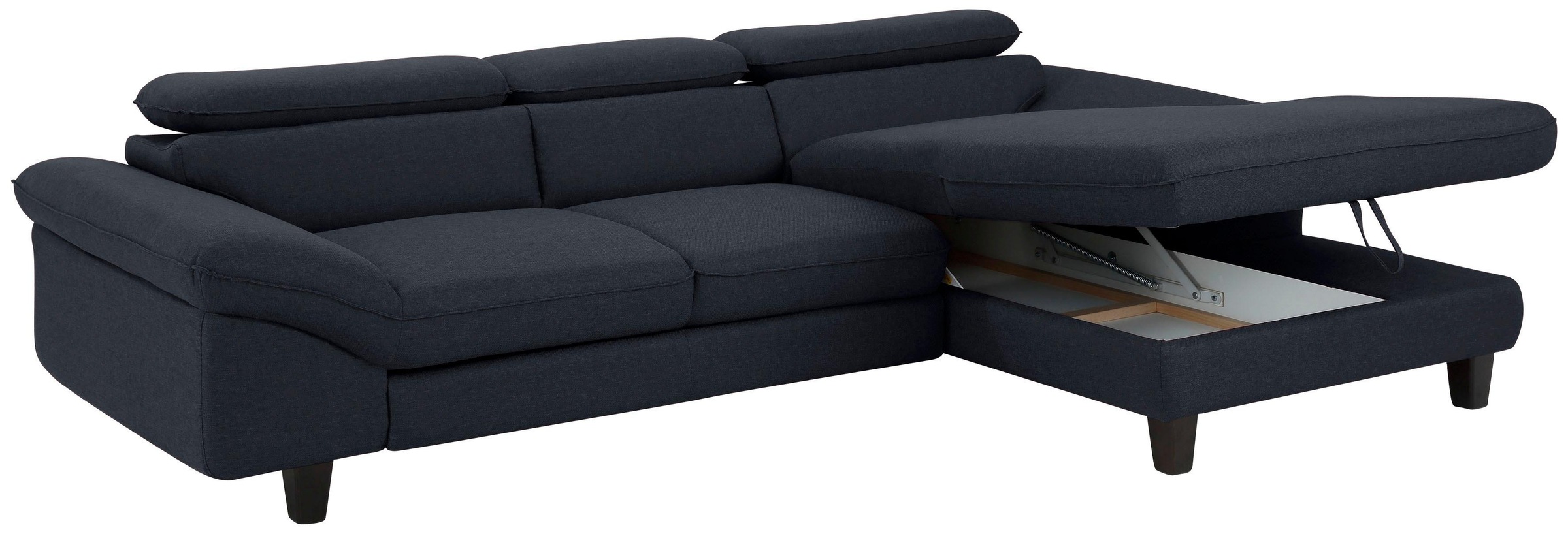 Home affaire Ecksofa »Pilot L-Form«, mit Kopfteilverstellung, wahlweise mit Bettfunktion & Bettkasten