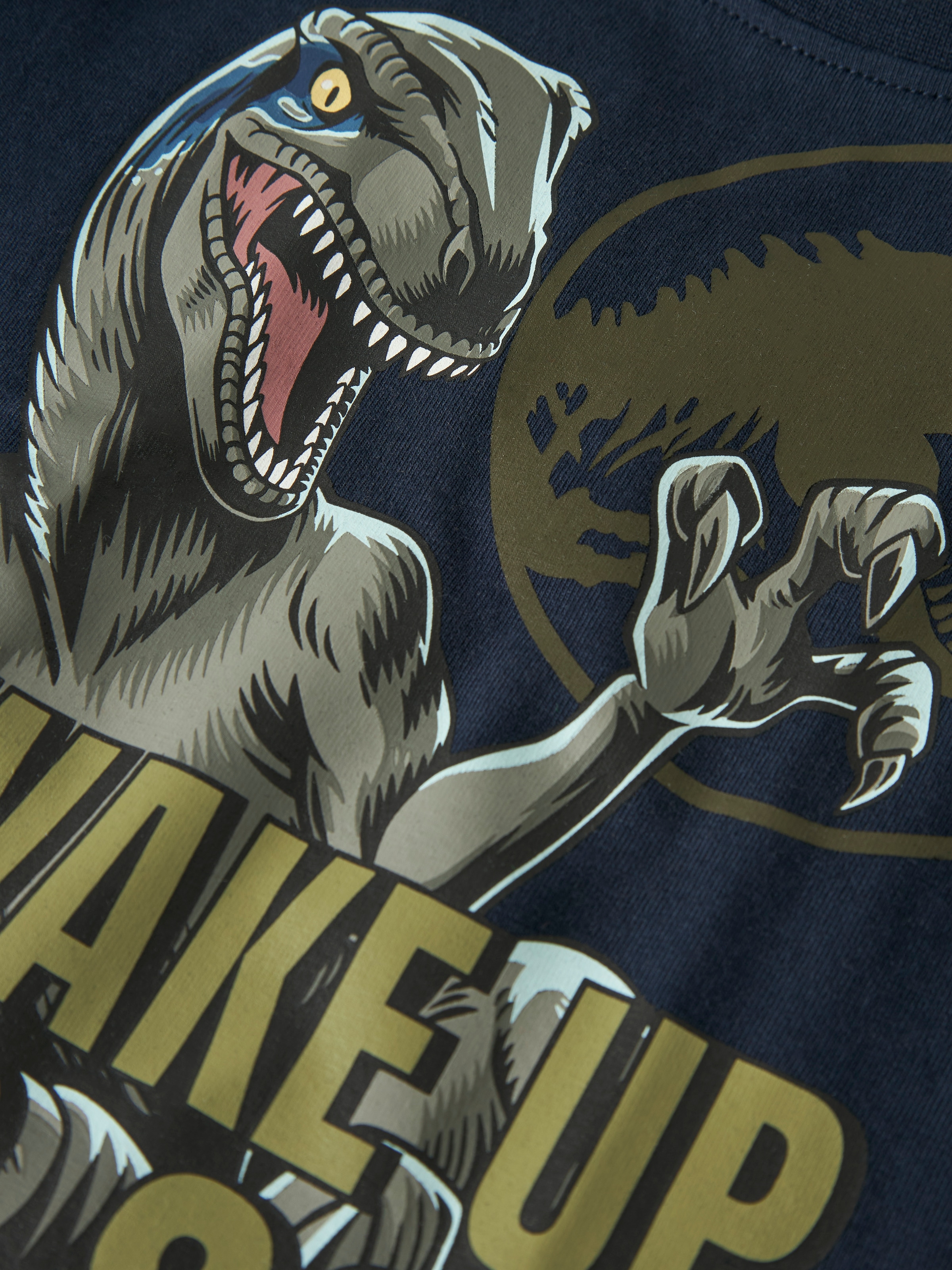 Name It Schlafanzug »NMMOVAS JURASSIC LS NIGHTSET SKY« Baumwollmischung, Dino Druck