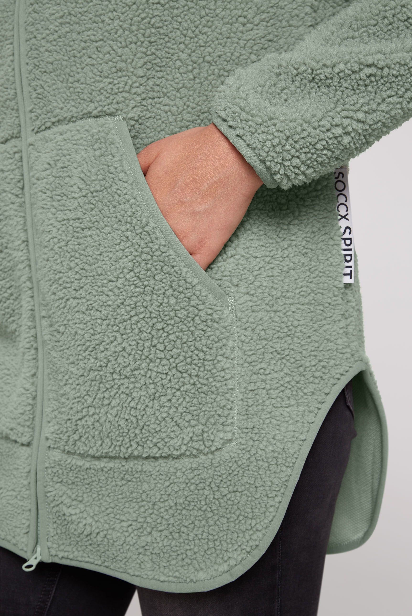 SOCCX Sweatjacke, mit elastischen Saumabschlüssen