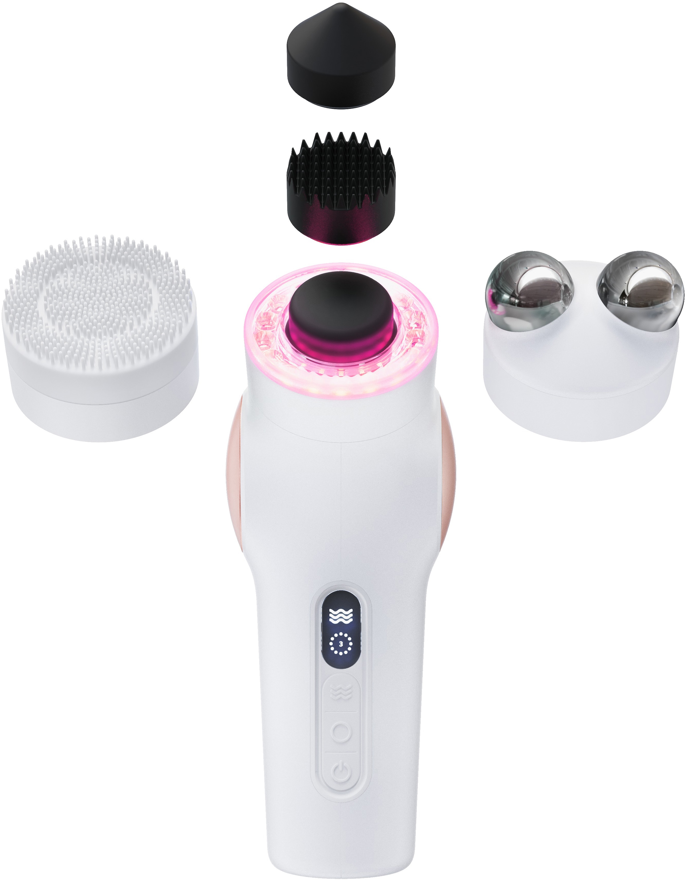Therabody Gesichtsmassagegerät »TheraFace PRO, preisgekröntes All-in-one-Gerät für die Hautpflege«, Tiefenreinigung, Mikrocurrent, LED-Lichttherapie