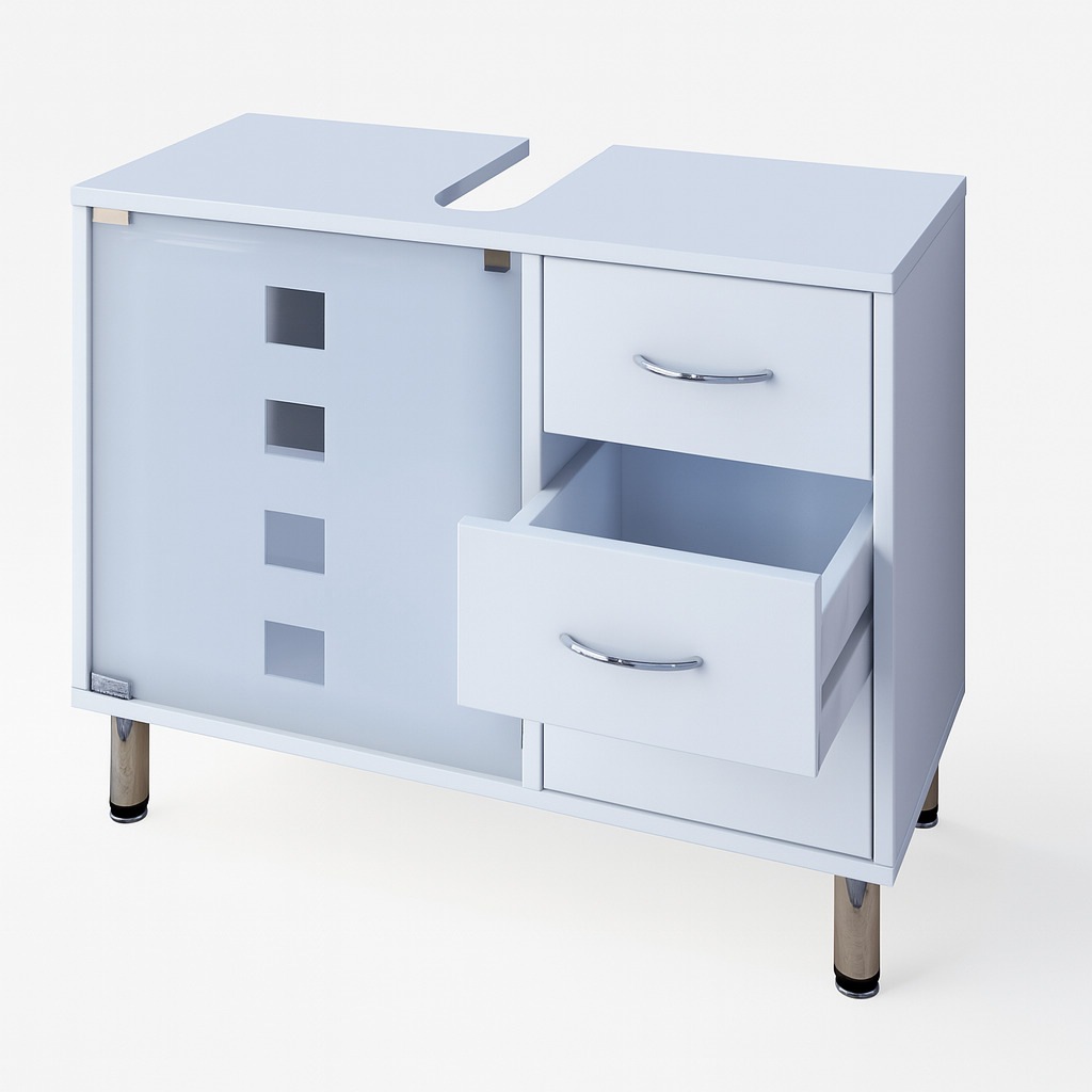 VCM Waschbeckenschrank »Holz Badmöbel Badunterschrank Darola Schublade«