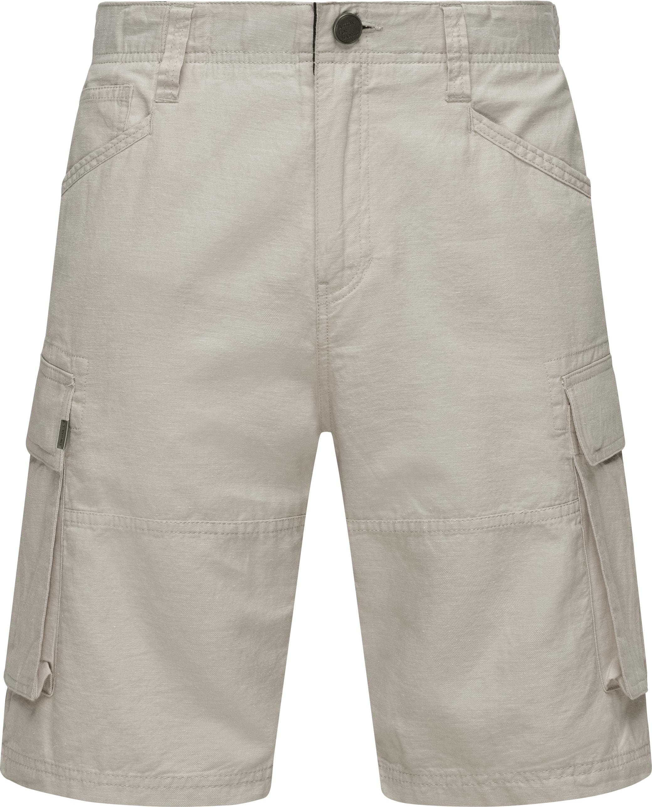 Ragwear Shorts »Merly Linen«, (1 tlg.), Kurze Leinenhose in Cargo-Optik