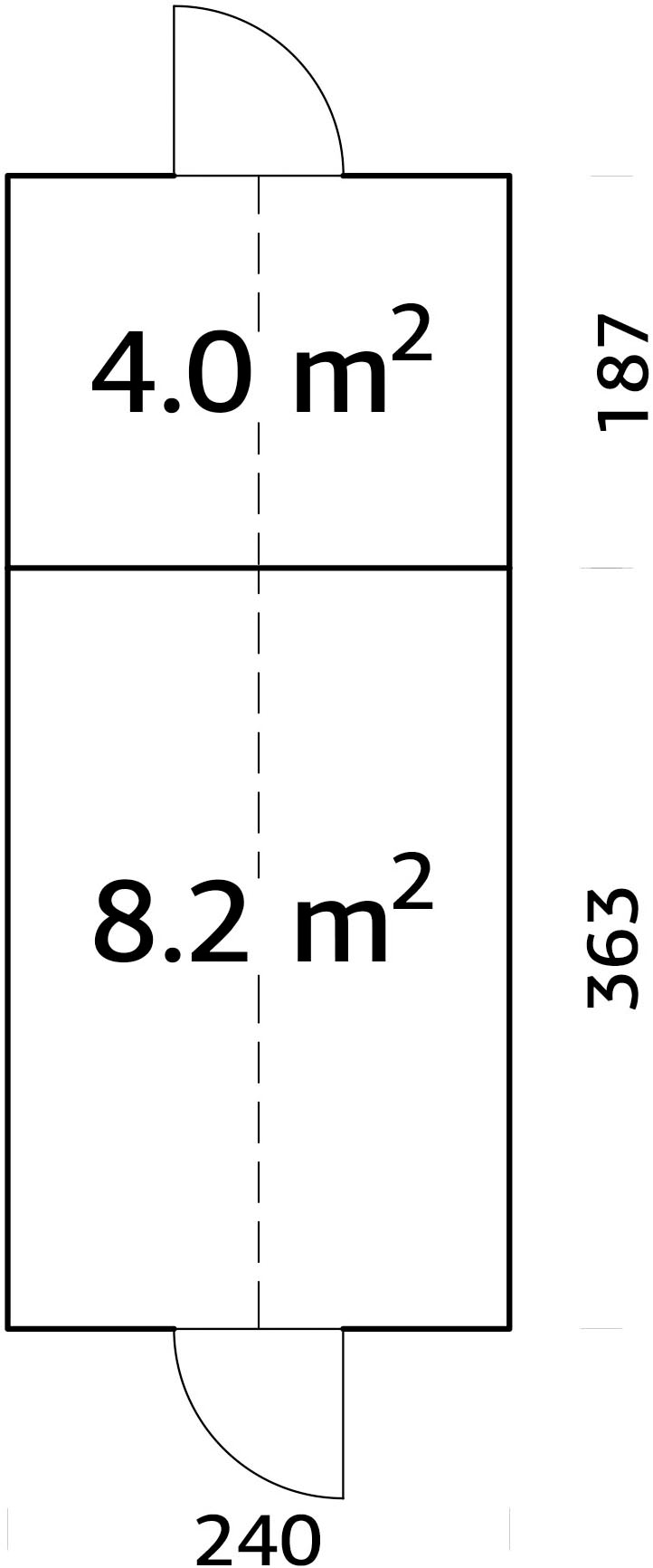 Palmako Gewächshaus »Emilia 8,2+4,0 m²«