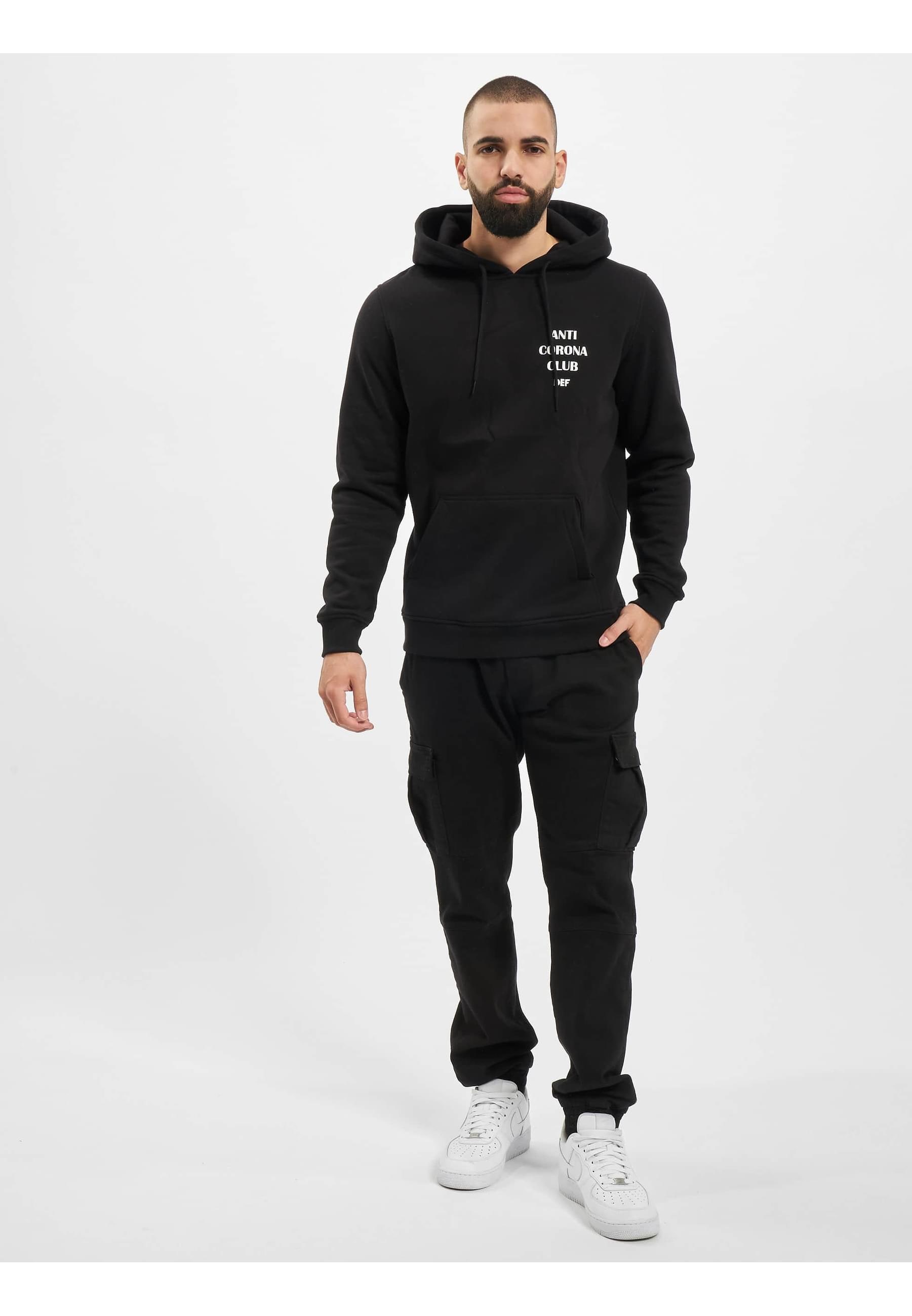 DEF Sweatshirt »DEF Herren Anti Corona Hoody«, (1 tlg.)