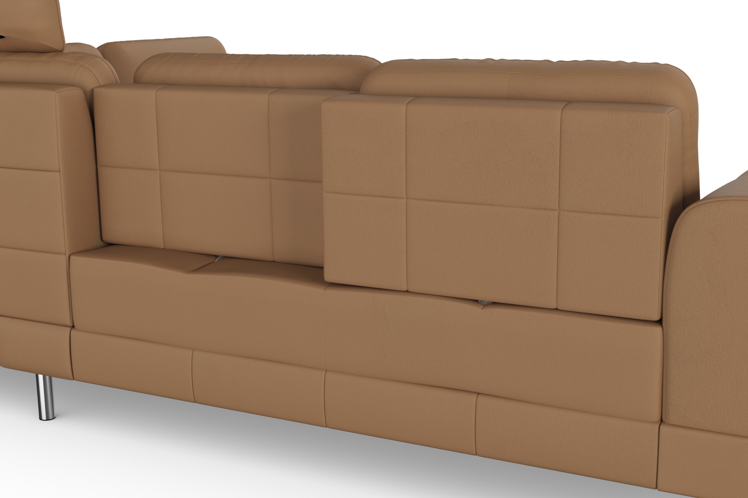 sit&more Ecksofa »Bendigo L-Form«, inklusive Sitztiefenverstellung, Bodenfreiheit 12 cm, in 2 Fußfarben