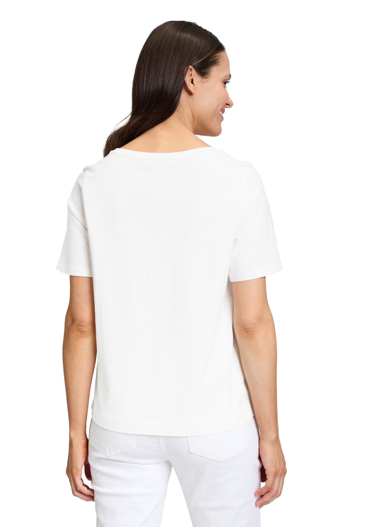 Betty Barclay Kurzarmshirt »Betty Barclay Damen Basic Shirt mit Placement«, (1 tlg.), Druck