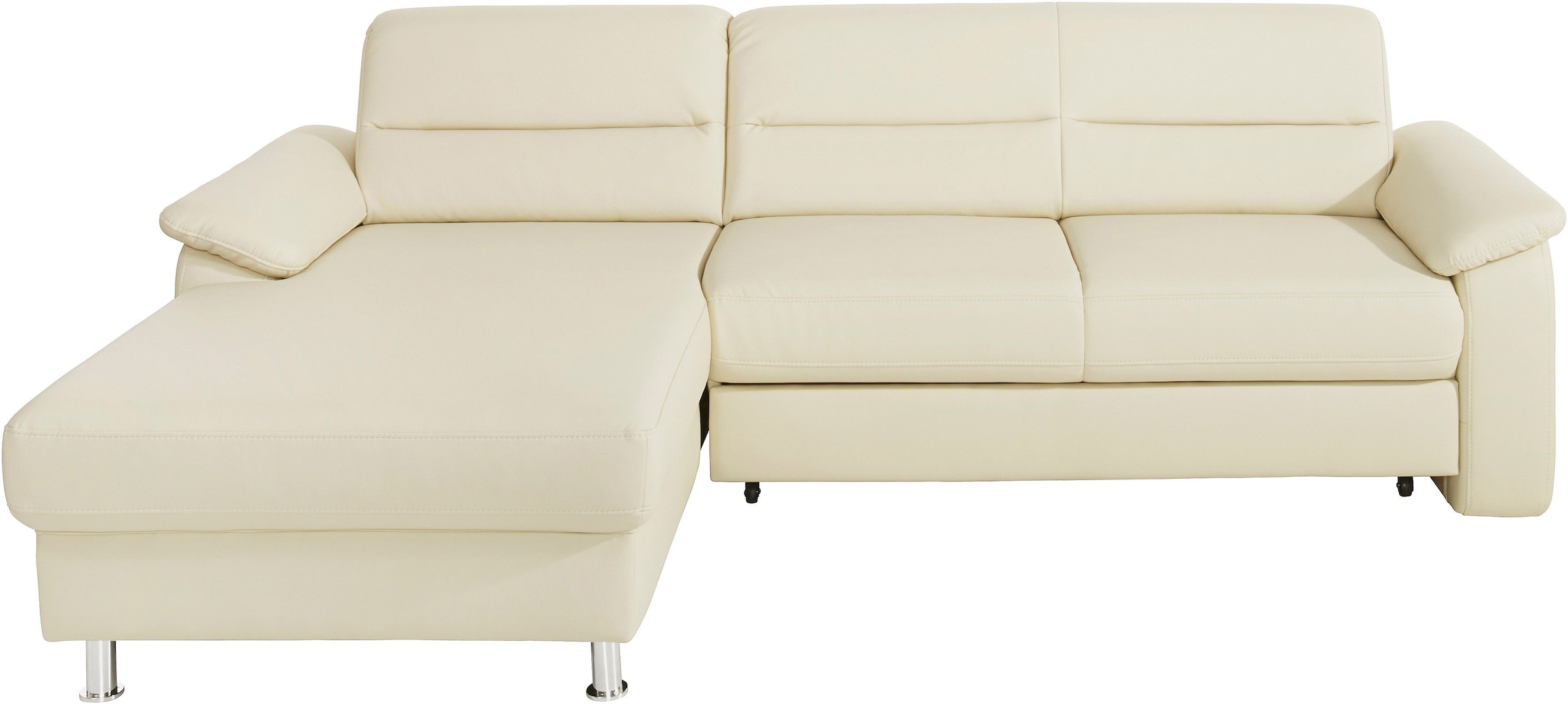 sit&more Ecksofa "Ascara L-Form, B: 251 cm, Boxspring & Federkern" mit Schlaffunktion, frei stellbar, Komfortsitz
