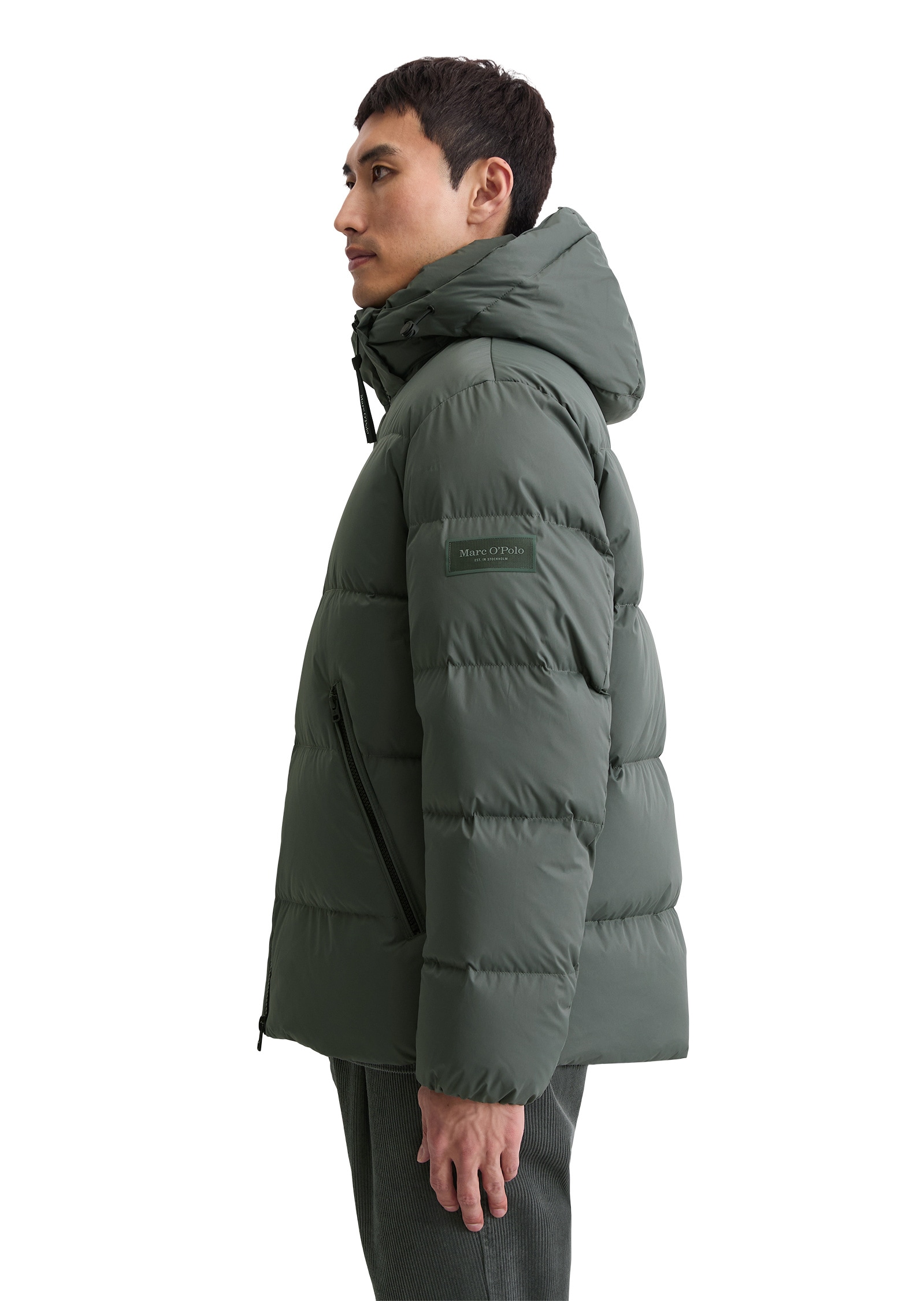 Marc O'Polo Outdoorjacke »mit abnehmbarer Kapuze« ohne Kapuze