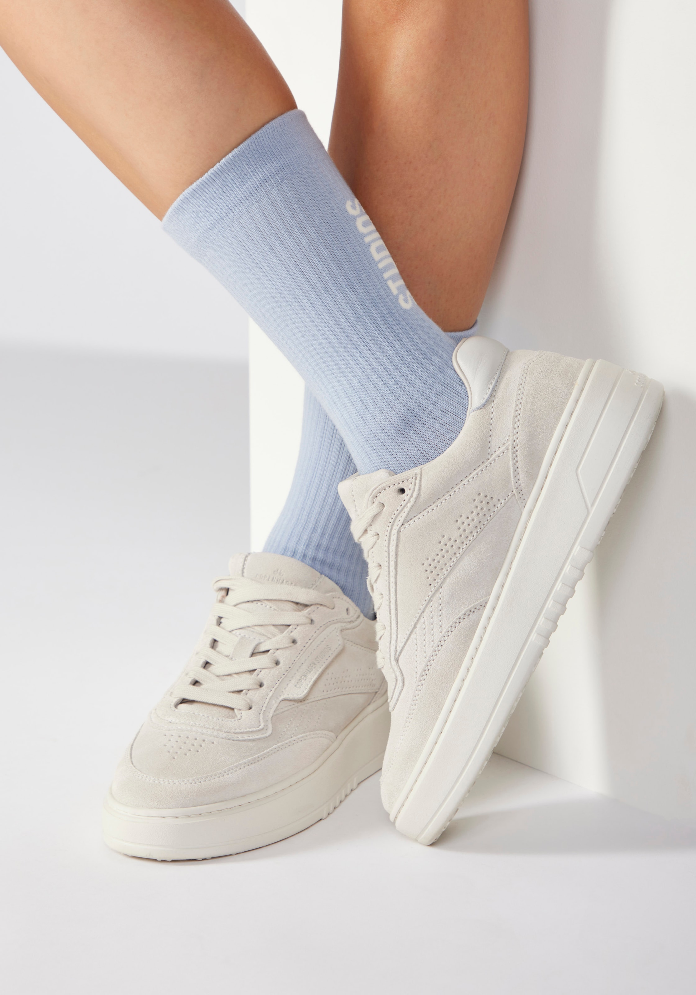 Copenhagen Studios Tennissocken Packung, 3 Stk. tlg. mit großem Schriftzug