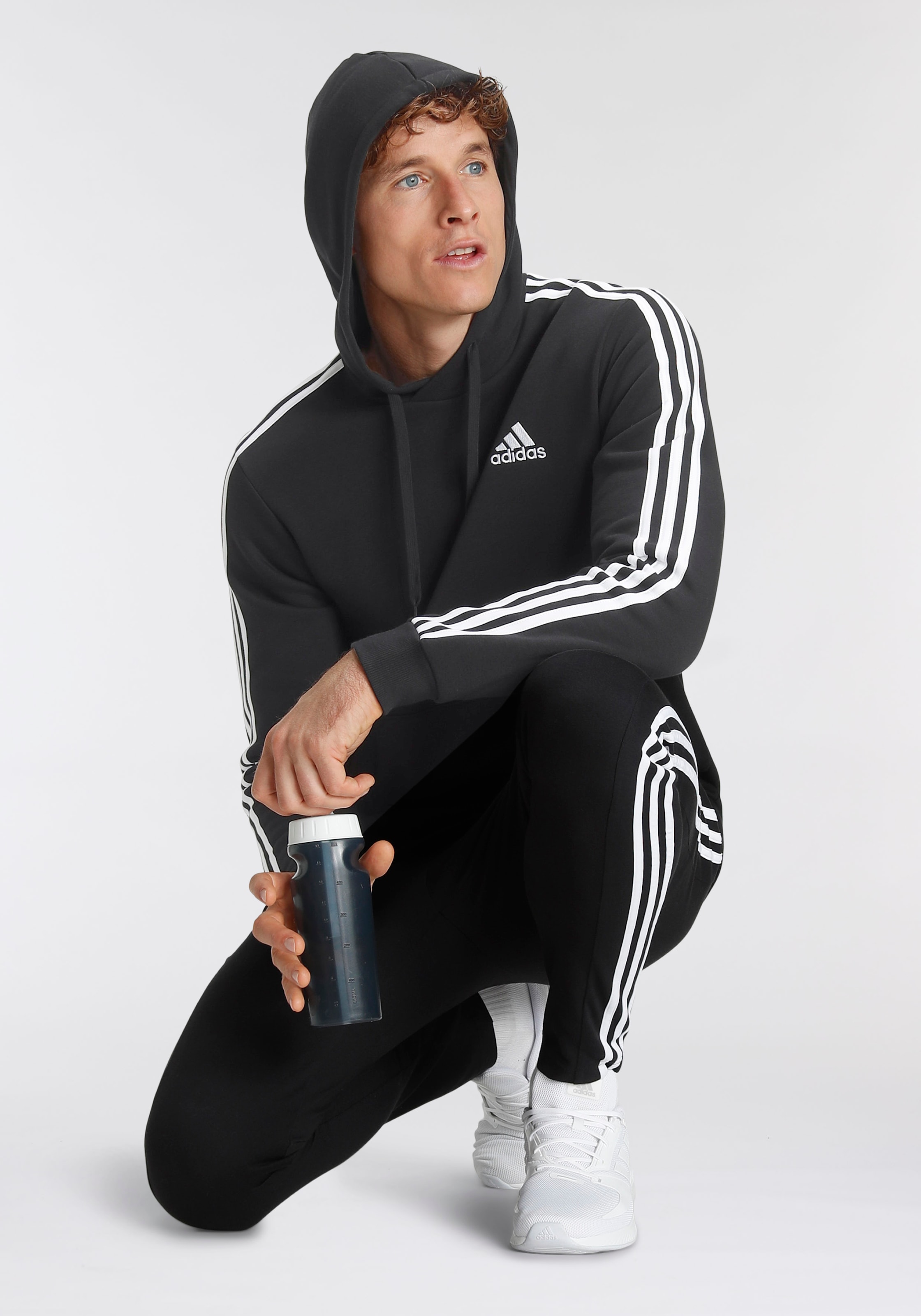 adidas Sportswear Sweatshirt »ESSENTIALS FLEECE 3STREIFEN HOODIE« ▷ kaufen  | BAUR
