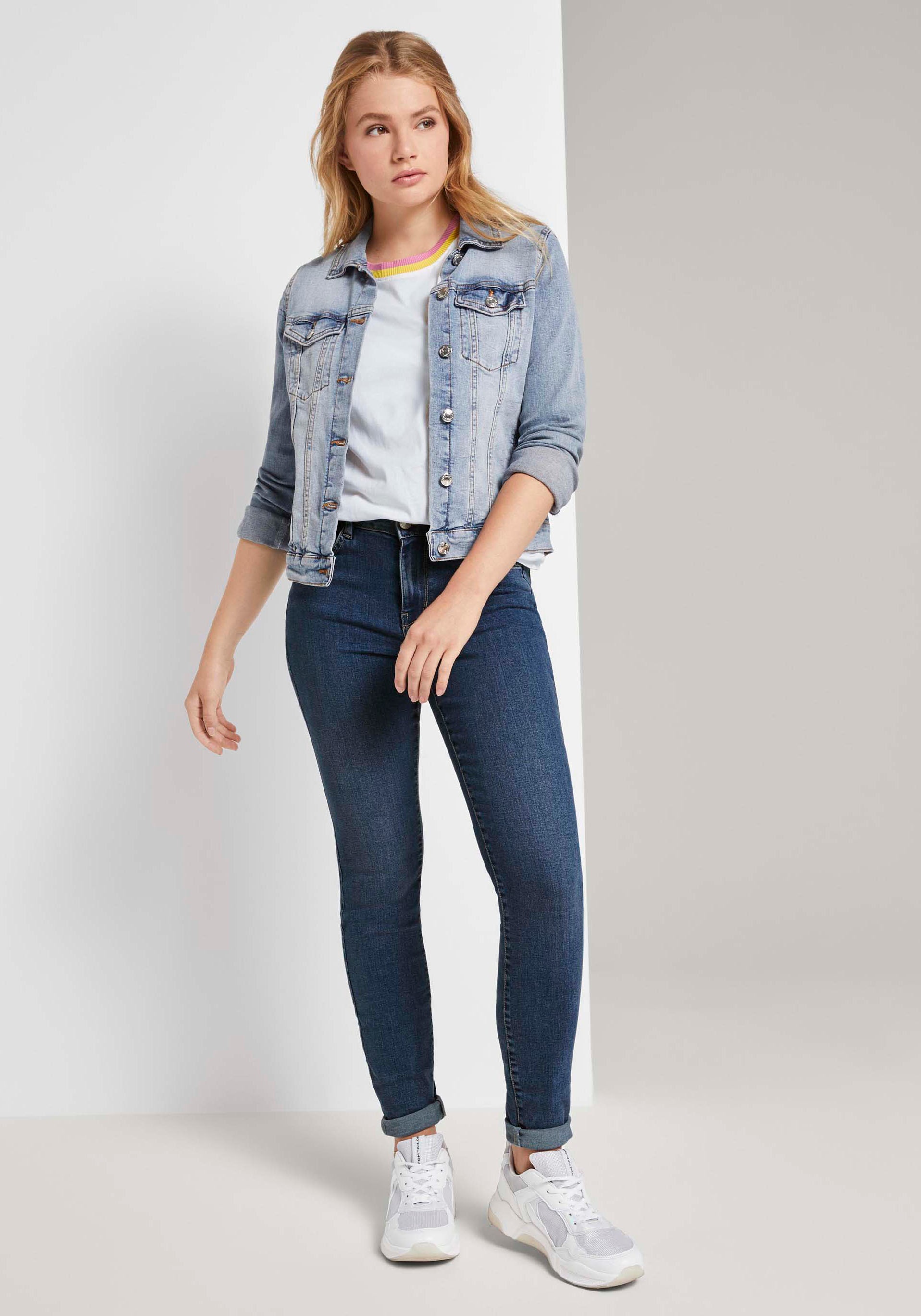 Schnitt Slim-fit-Jeans, Denim BAUR im TOM 5-Pocket TAILOR | bestellen für