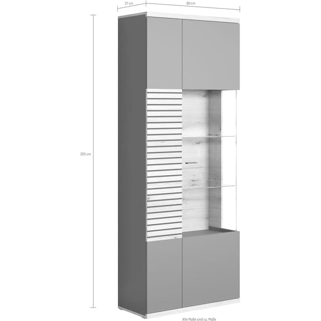 INOSIGN Stauraumvitrine »Norris«, Modernes Design | BAUR