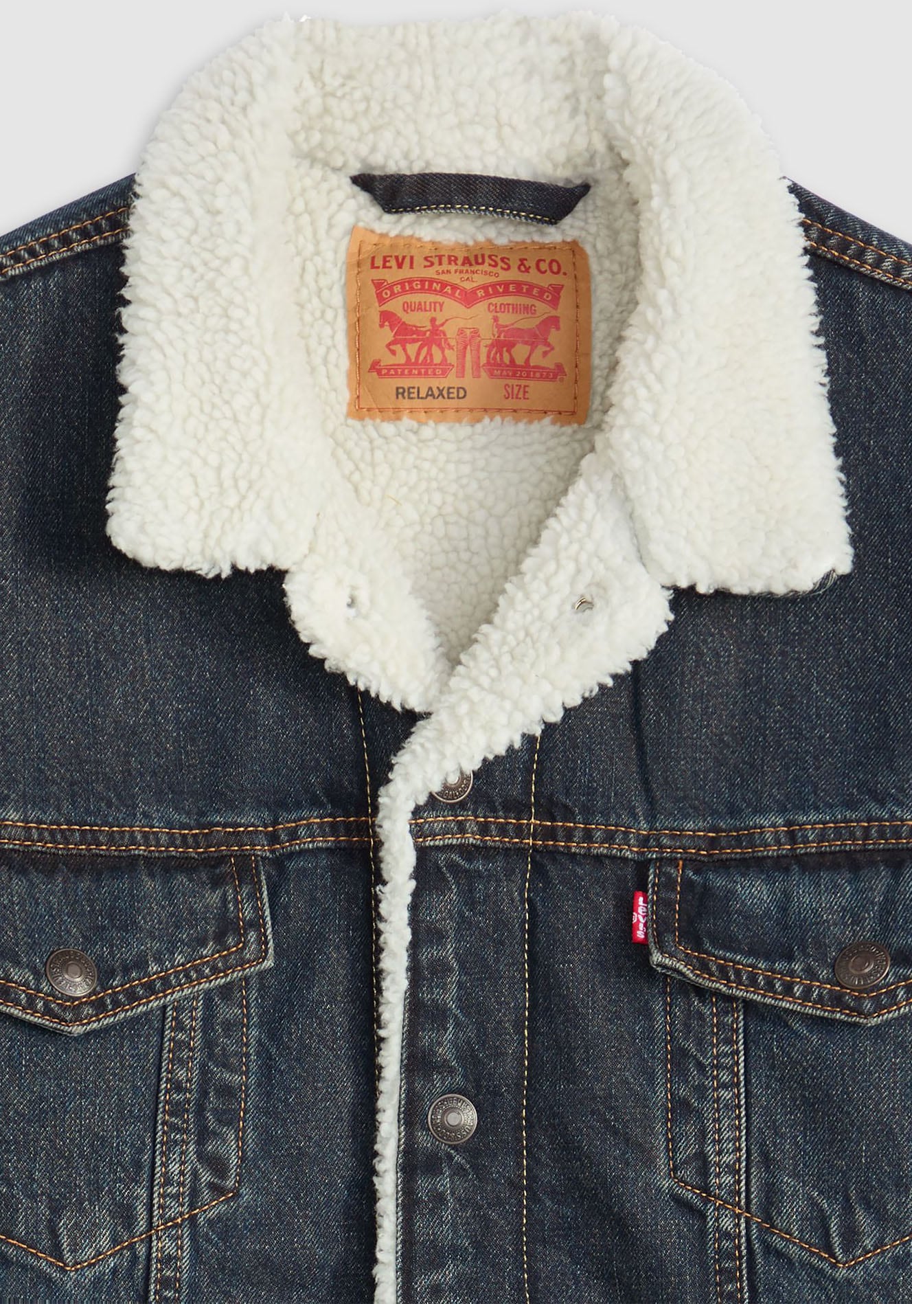 Levi's® Jeansjacke, Warm gefüttert