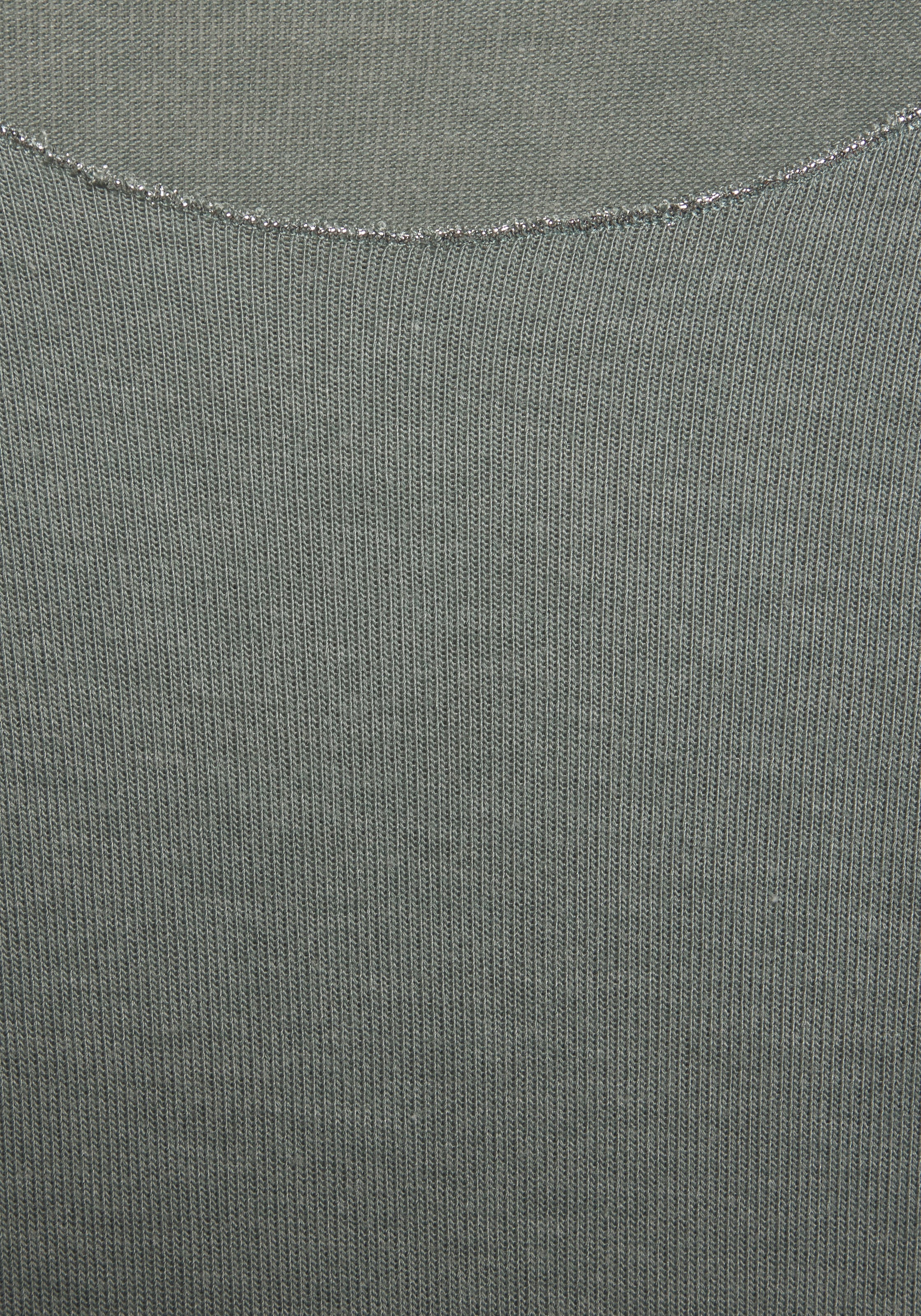 LASCANA Langarmshirt »mit feiner Glitzereinfassung«, aus weichem Viskose-Feinstrick