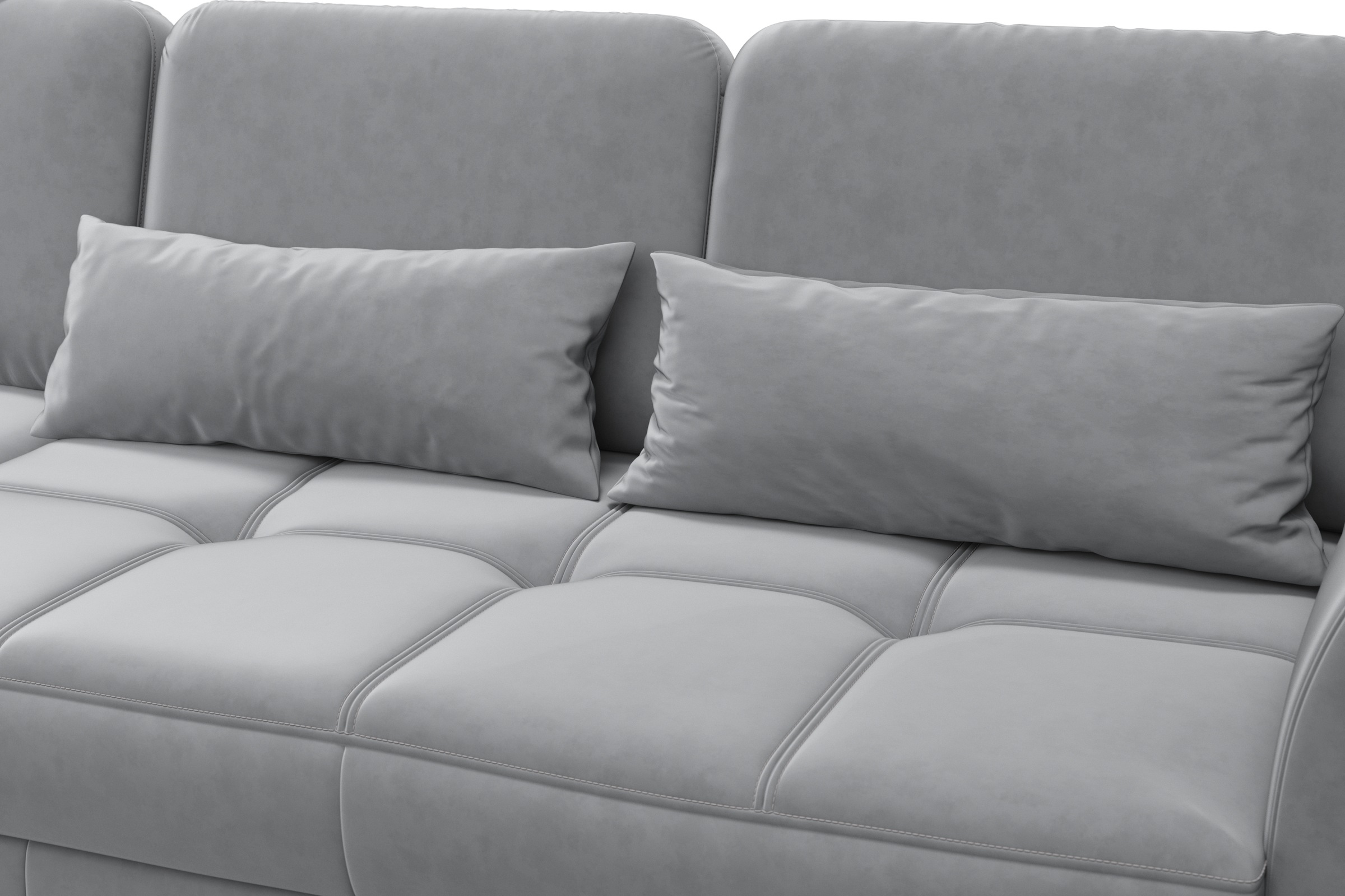 sit&more Ecksofa »Bendigo L-Form«, inklusive Sitztiefenverstellung, Bodenfreiheit 12 cm, in 2 Fußfarben