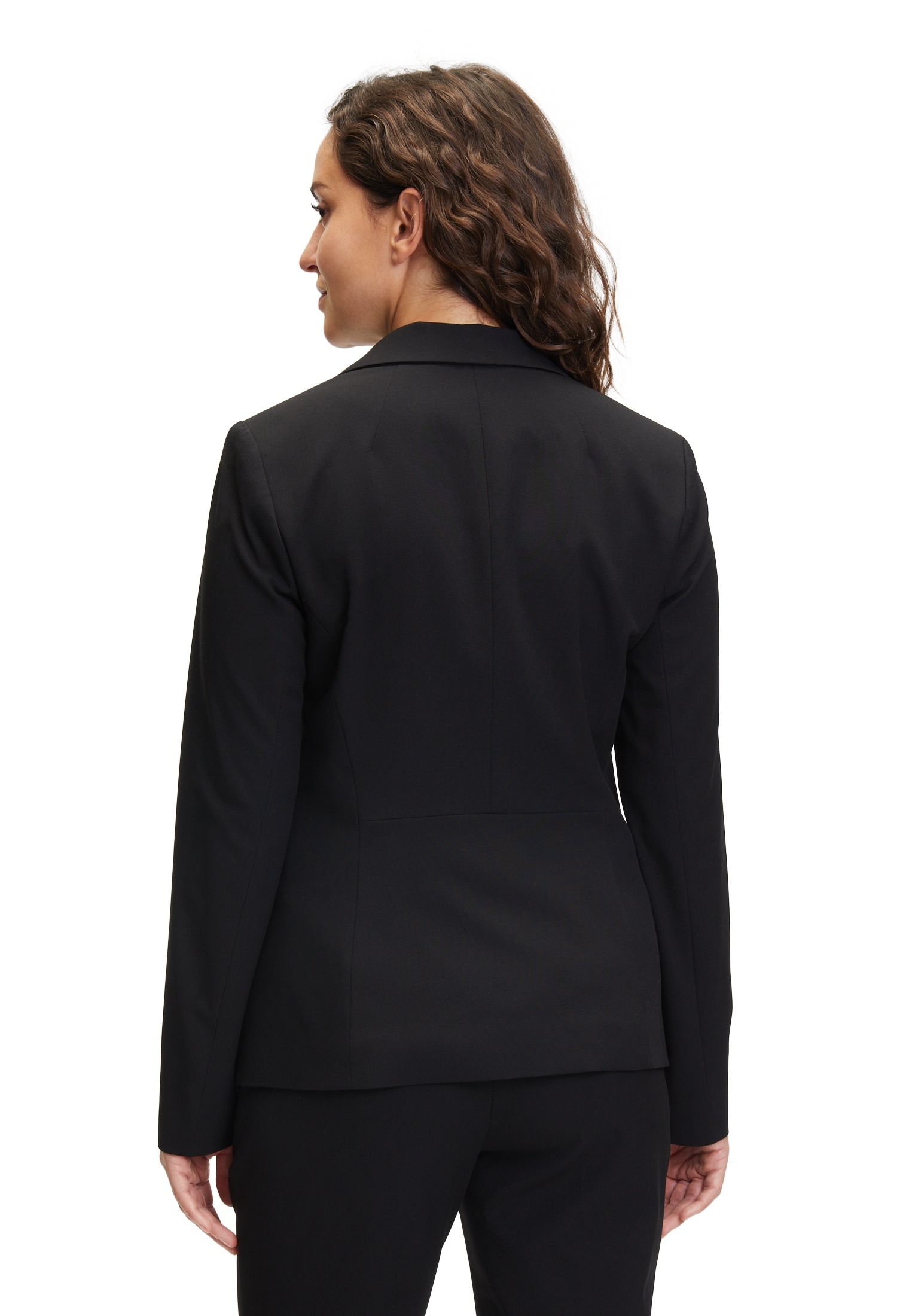 Betty&Co Longblazer »Betty & Co Klassischer Blazer mit Taschen«, Druckfutter