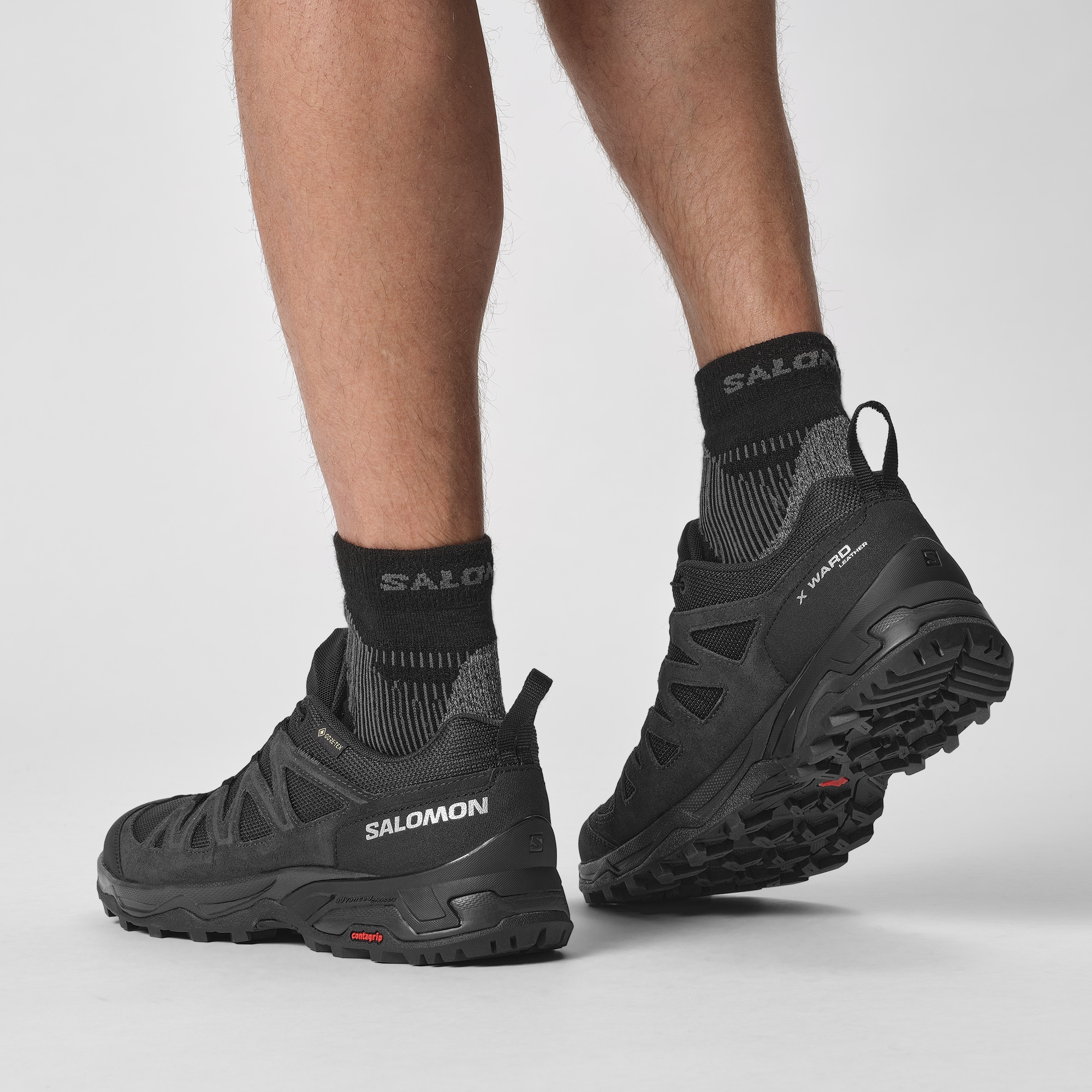 Salomon Wanderschuh »X WARD Leather GORE-TEX«, wasserdicht