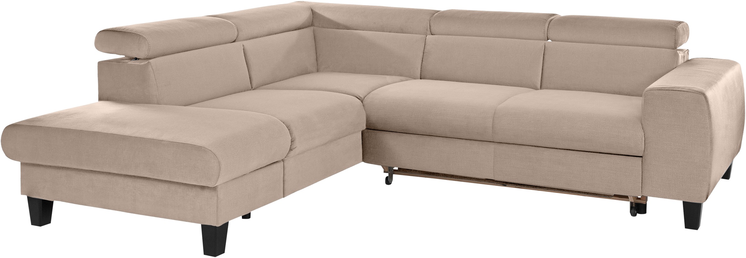 Thumbnail - COTTA Ecksofa "Morven L-Form mit Kopfteilverstellung", wahlweise mit Bettfunktion, Bettkasten & Wireless-Charger