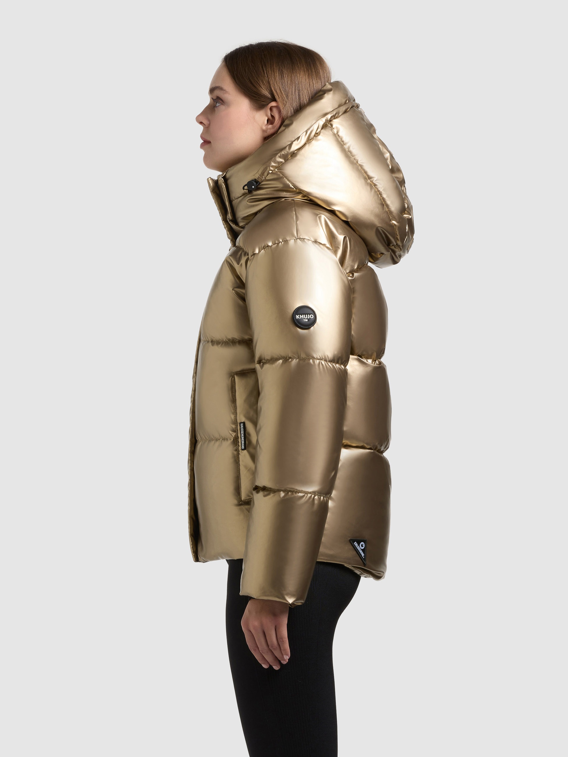 Thumbnail - khujo Steppjacke "DEVINA2 SHINY" mit Kapuze abnehmbare Kapuze, Windschutzblende mit Magnetverschluss