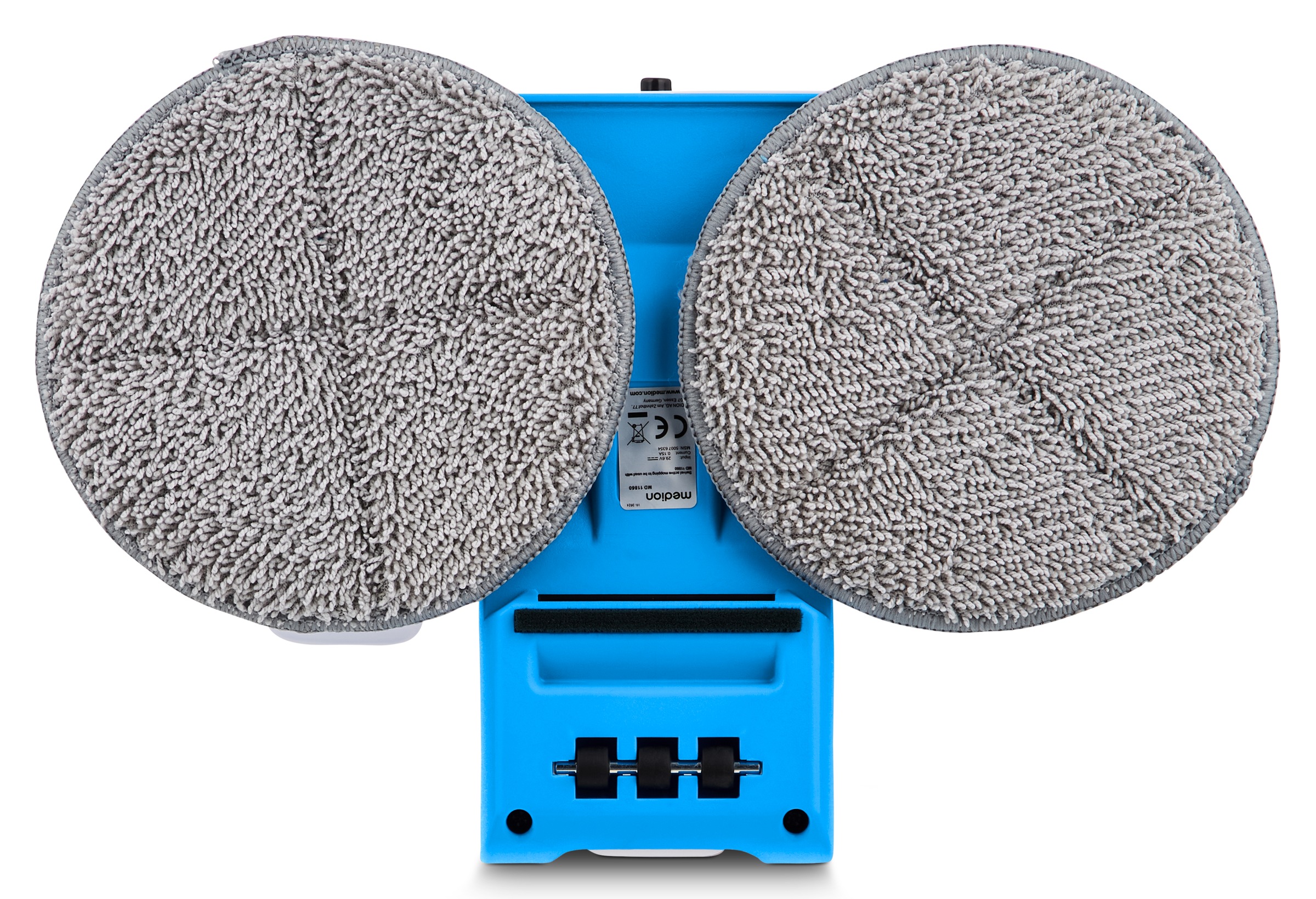 Medion® Akku-Stielstaubsauger »P400 W+ (MD 11860), elektrischer Wischaufsatz, 26 kPa Saugleistung«, LED-Touch-Display, Staubsensor, Wechselakku, integriertes Zubehör